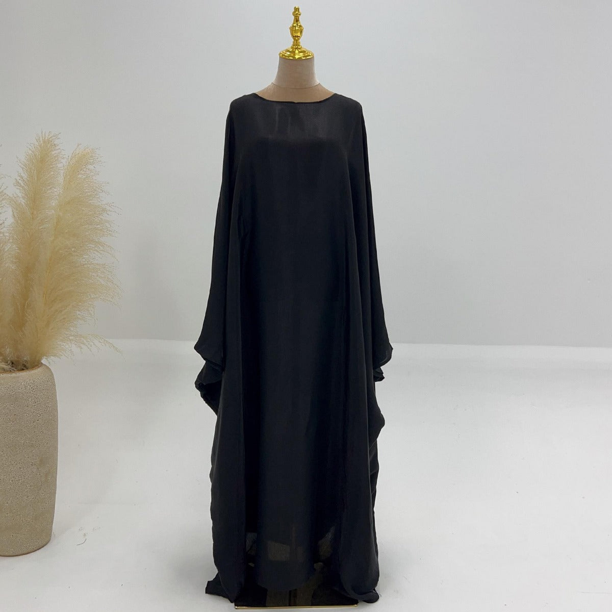 LM1348 Elegant Kaftan in Gold Cotton – 20 Vibrant Colors Available