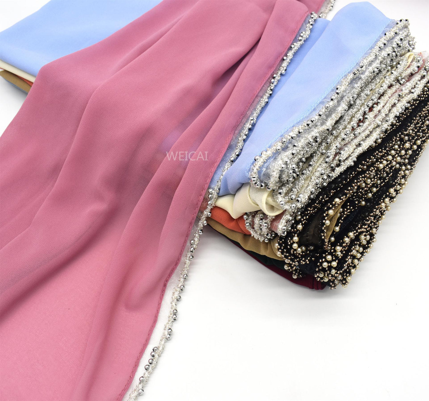LUMAYA LM1117 Solid Chiffon Headband Hijab