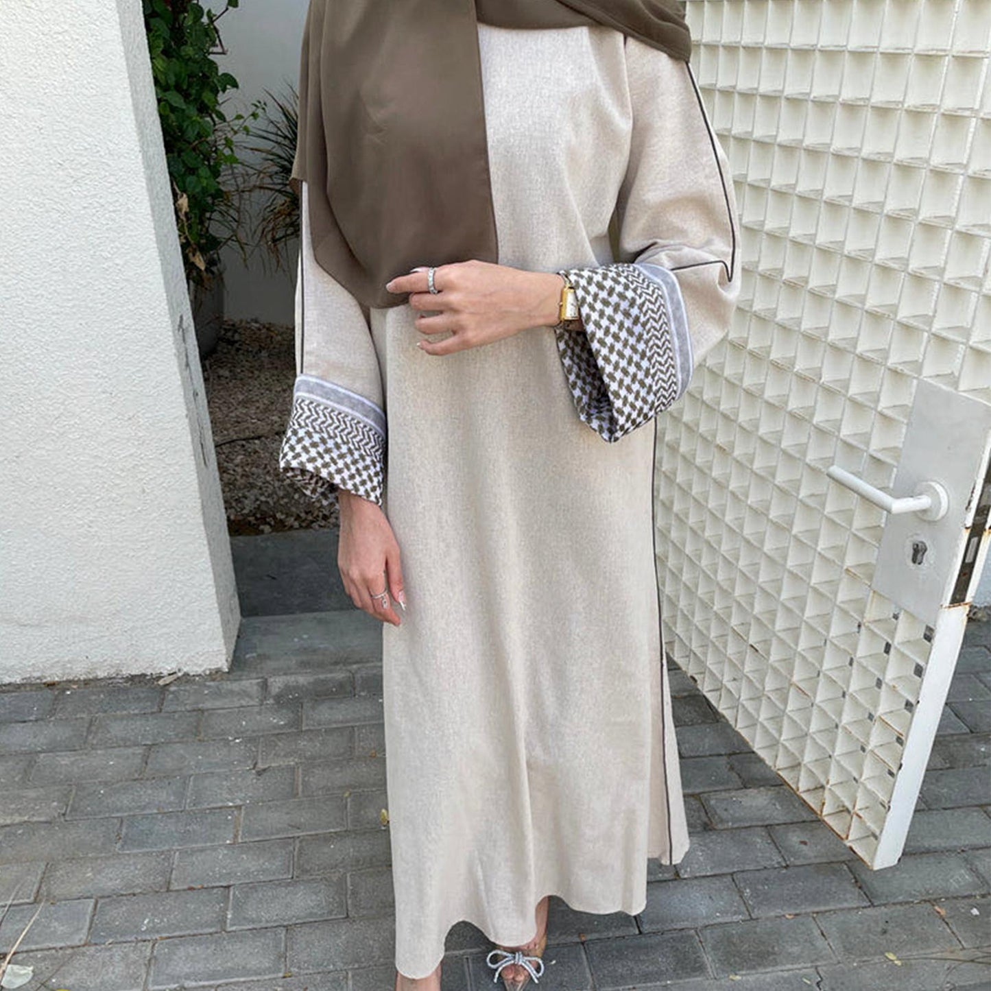 LUMAYA LM1181 Patchwork Elegant Abaya