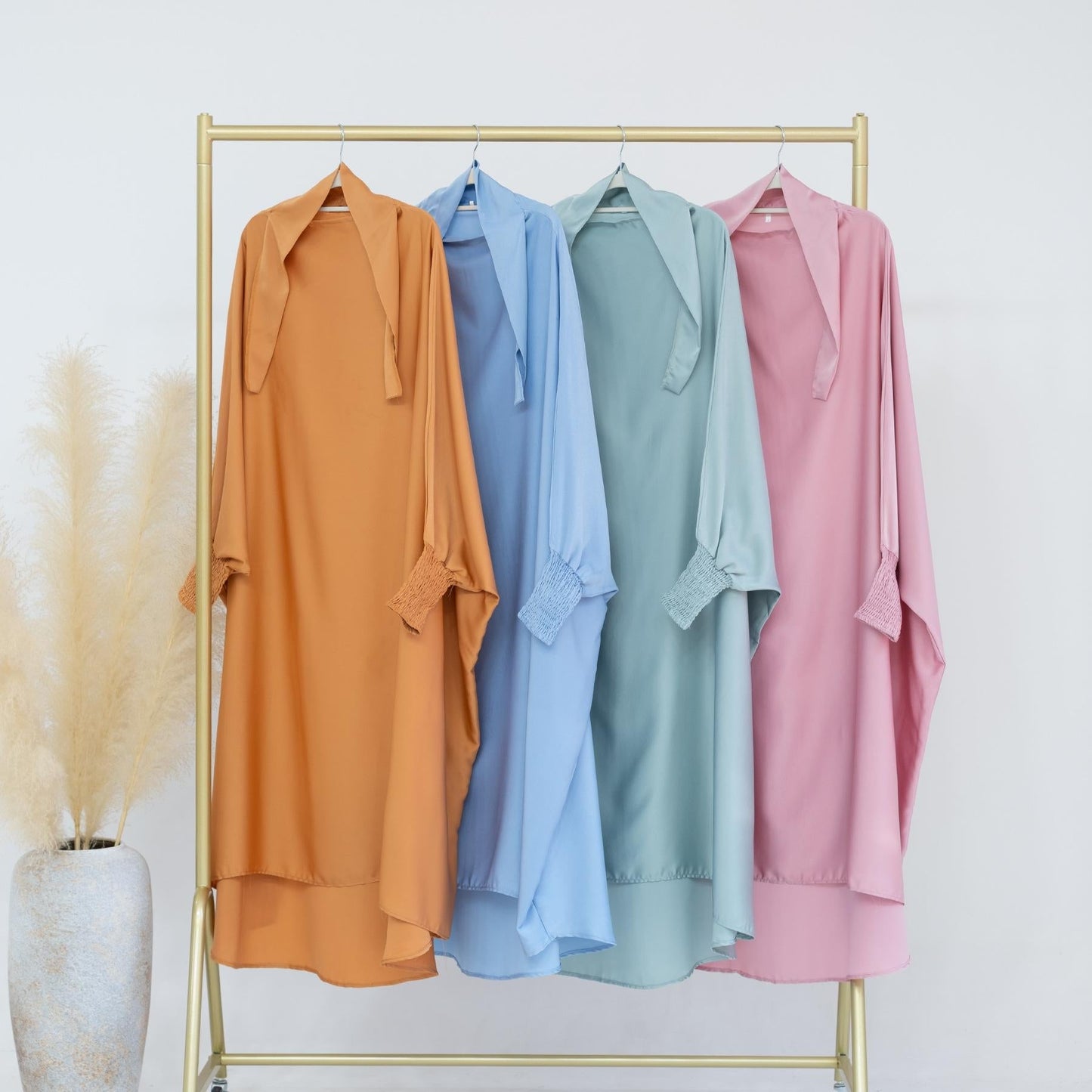 LUMAYA LM0720 Large Swing Solid Color Robe Children's Dress
