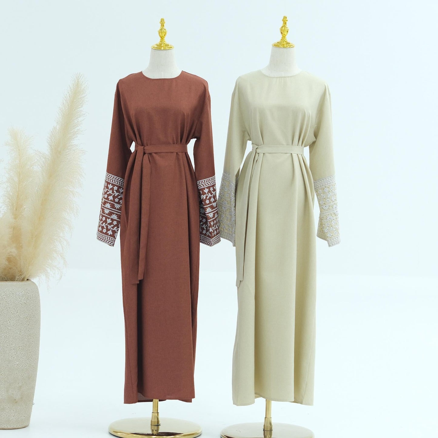 LUMAYA LM1172 Embroidered Elegant Dress Robe
