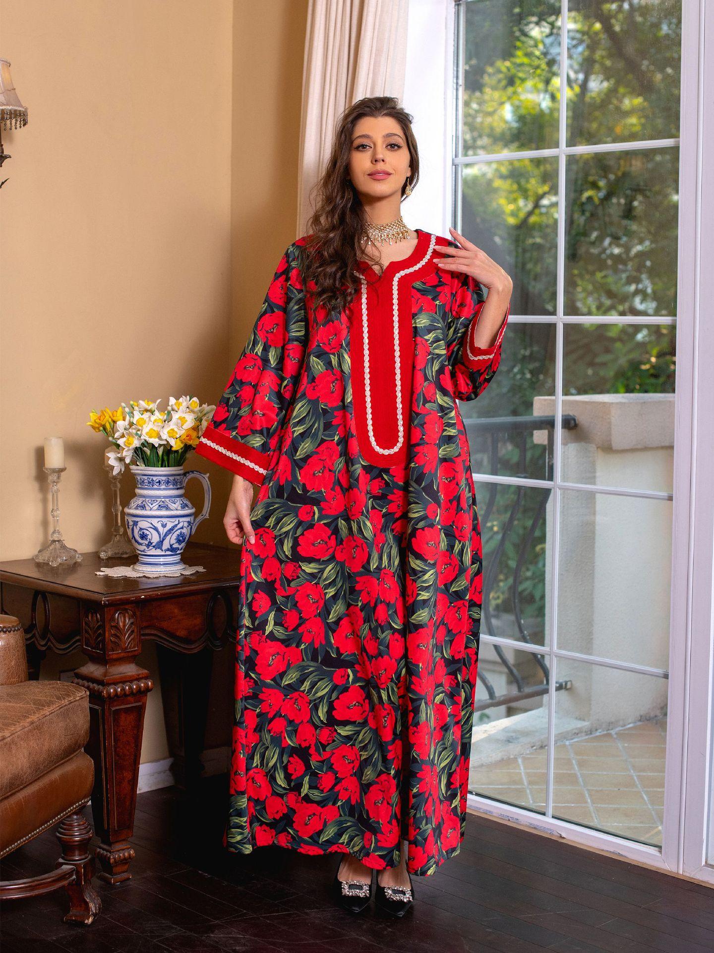 LUMAYA LUMAYA1072 Fashion New Product Hot Diamond Printed Dress