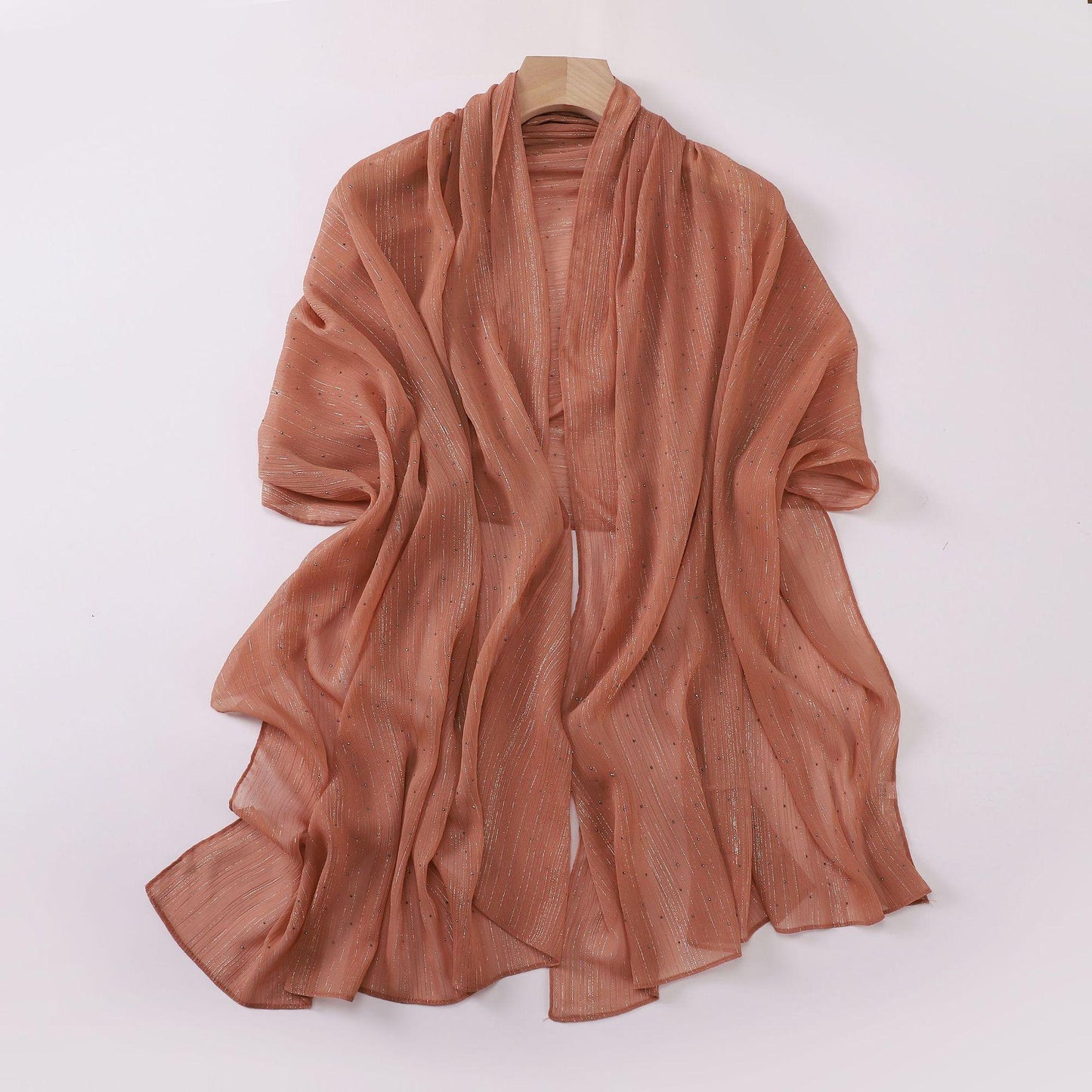LUMAYA LM1114 All Over The Sky Hot Drilling Long Scarf Hijab