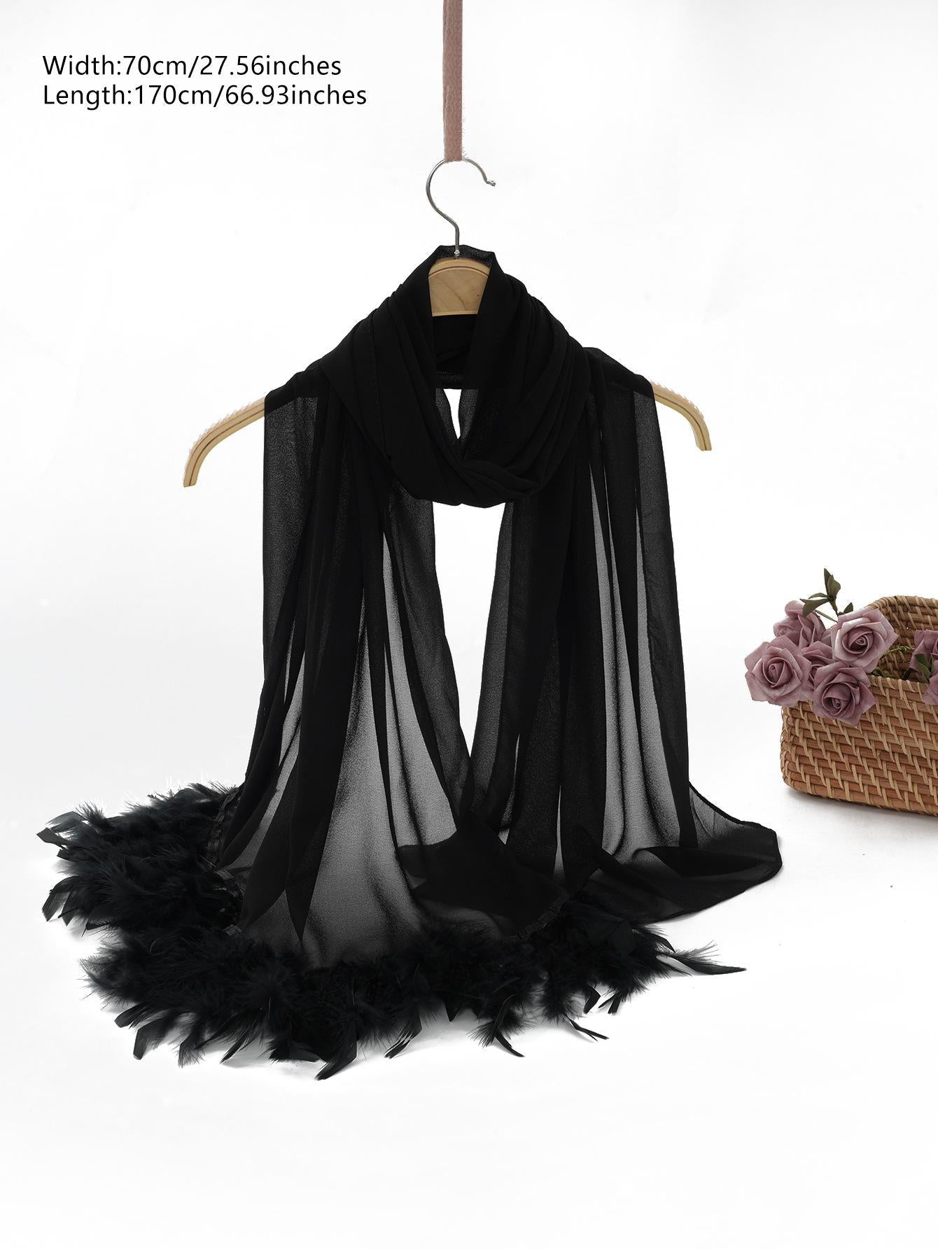 LUMAYA LM1146 Pure Color Chiffon BreatLMble Headscarf