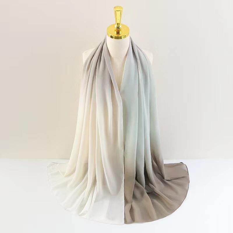 LUMAYA LM1148 New Gradient Chiffon Headscarf