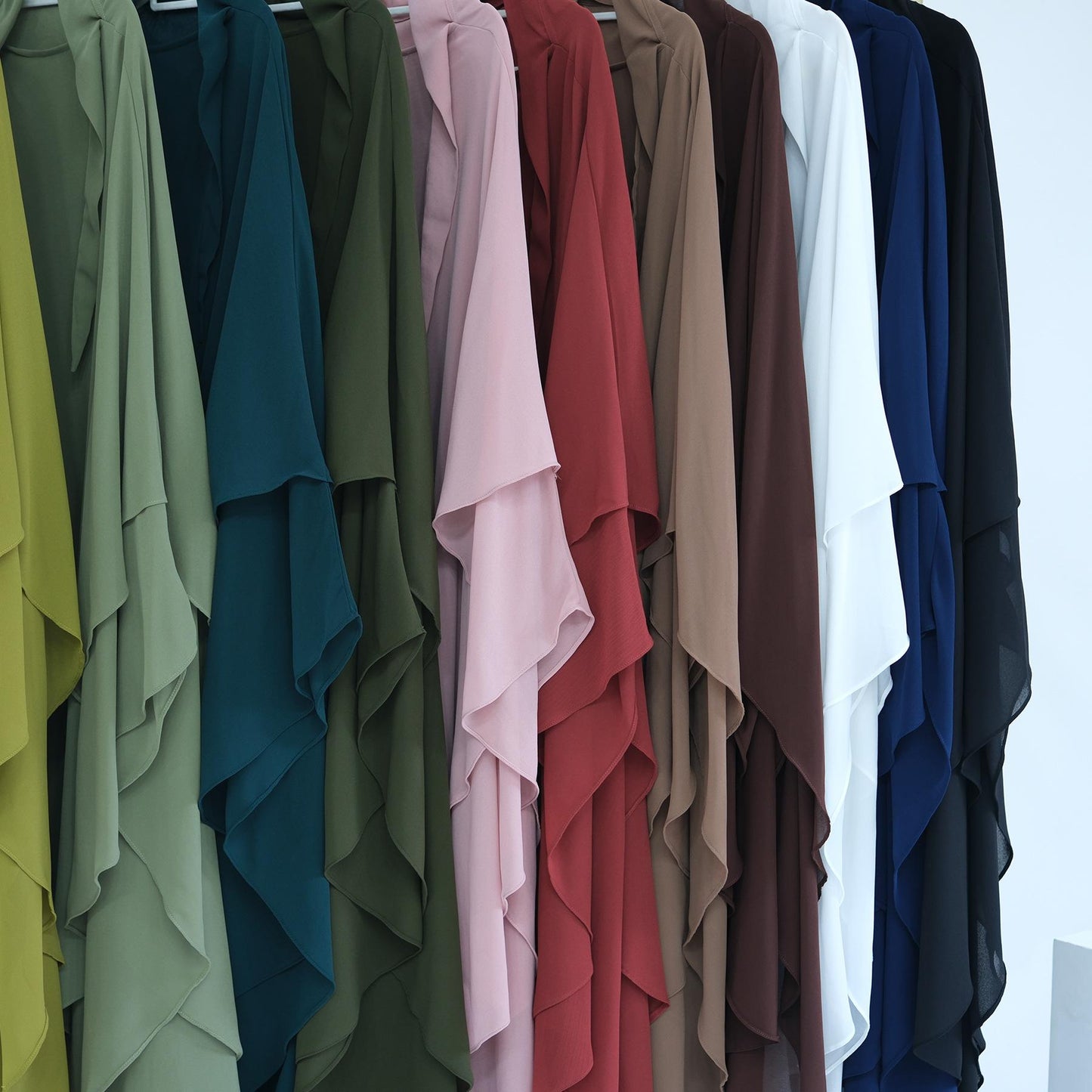 HAYA HAYA1000 Double Layered Chiffon Large Swing Headscarf
