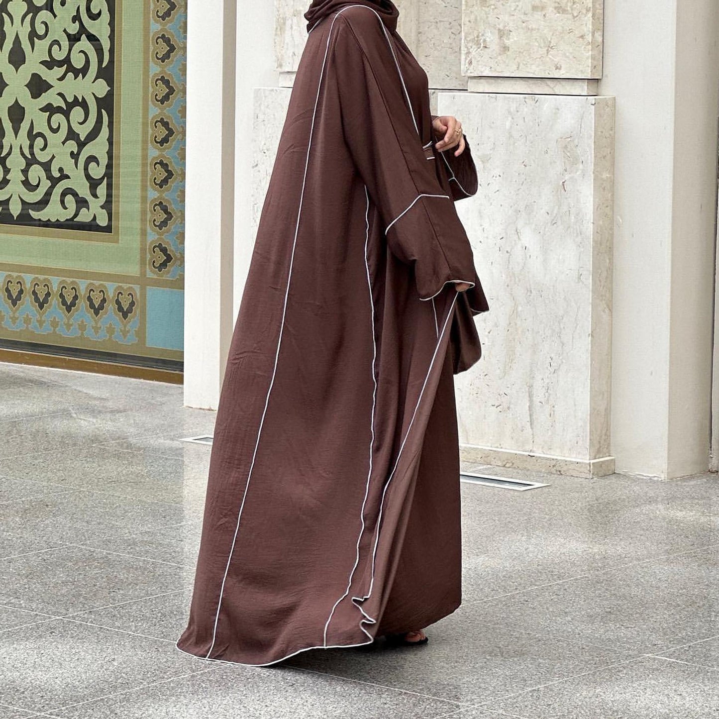 LUMAYA LUMAYA0933 3 Pcs Set Cardigan+Inner Dress+Hijab