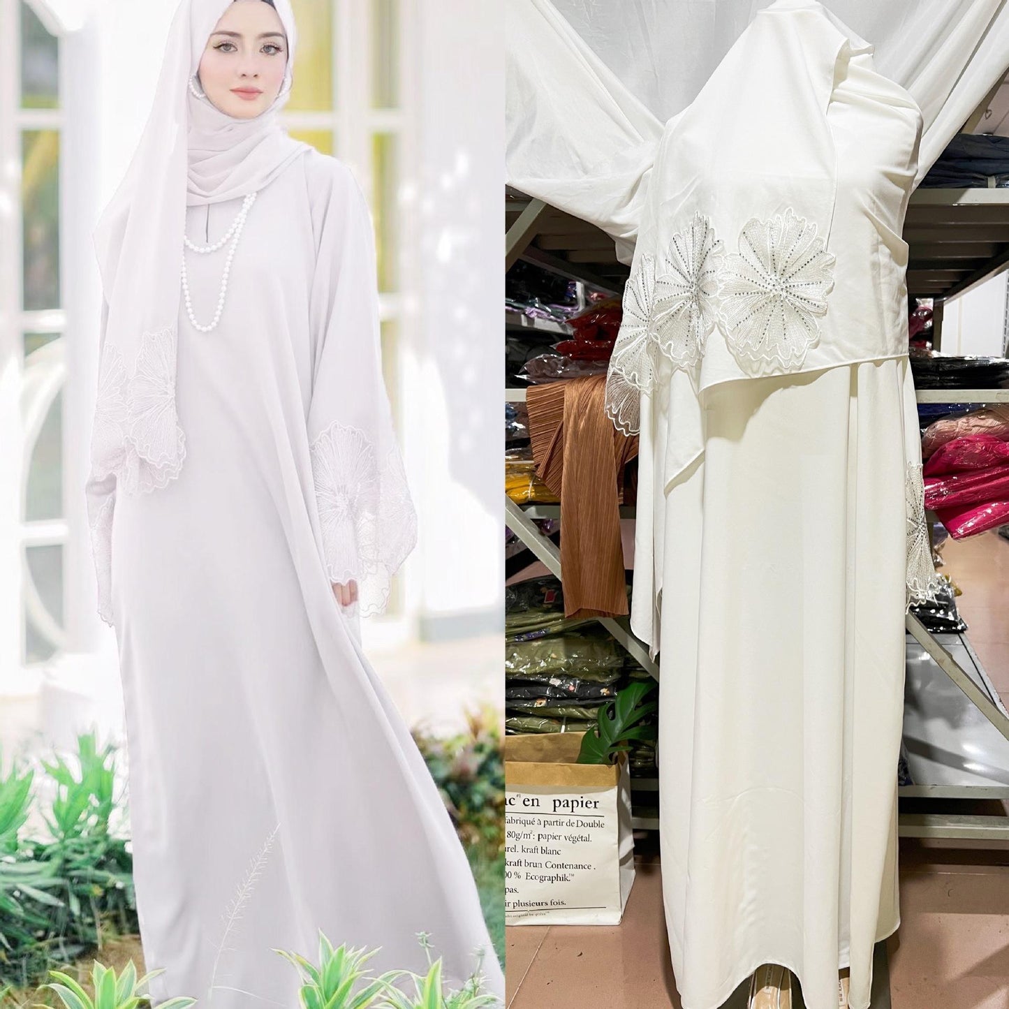 LUMAYA LUMAYA1029 2pcs Set Abaya+Hijab