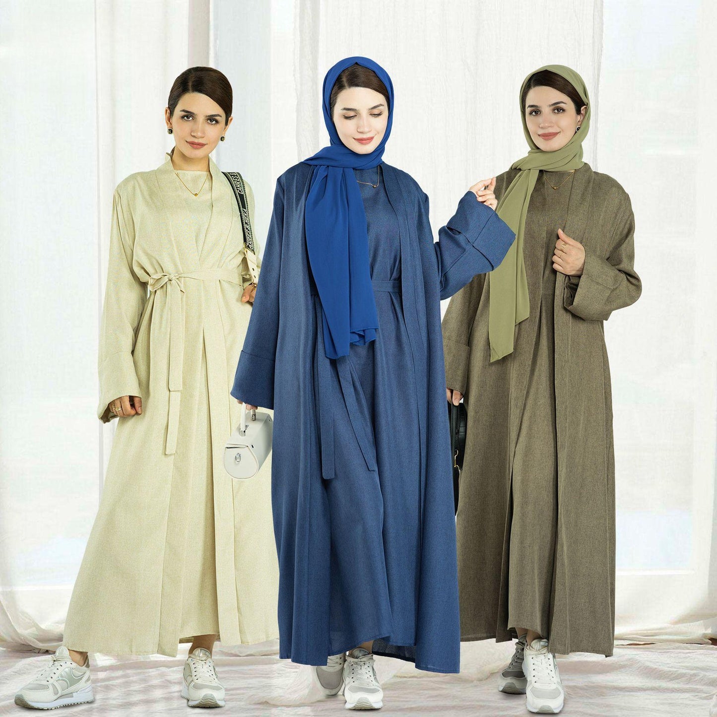 LUMAYA LUMAYA0710 2pcs Set Cardigan+Inner Dress