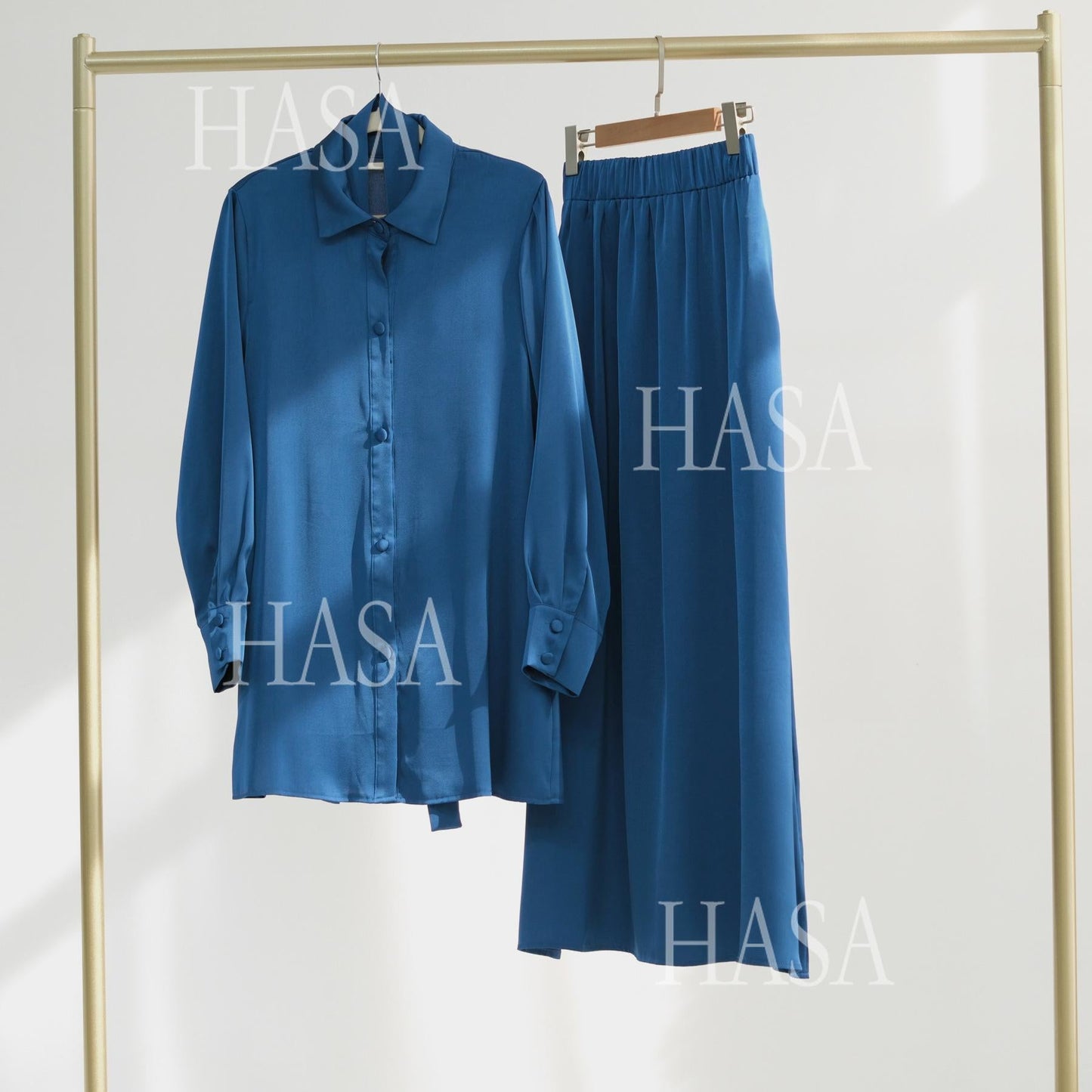 LUMAYA5874 Gentle Lace-up Two-piece Suit, Simple Texture, First Choice for Daily Wear abaya girl