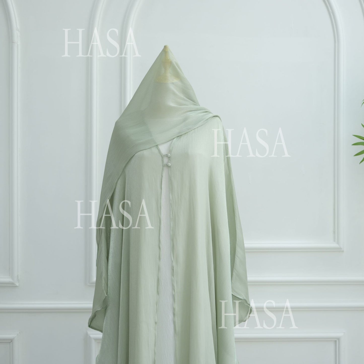 LUMAYA6534 Elegant Island Wrinkle Texture Solid Color Cardigan Robe
