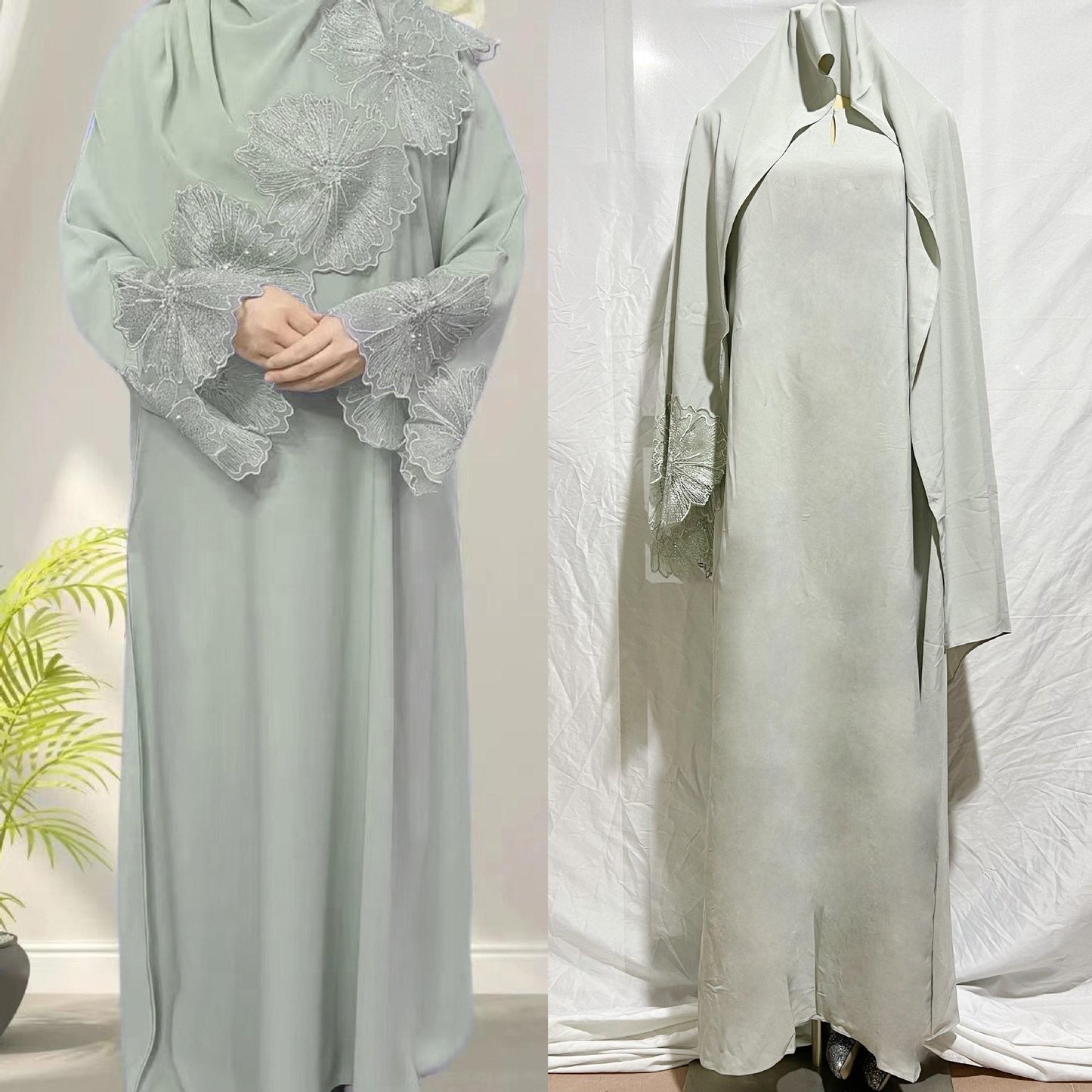 LUMAYA LUMAYA1029 2pcs Set Abaya+Hijab