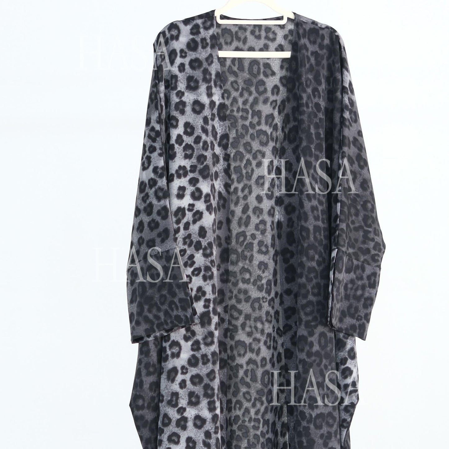 LM6576 Women's Printed Cardigan Abaya (with Optional Matching Headscarf)