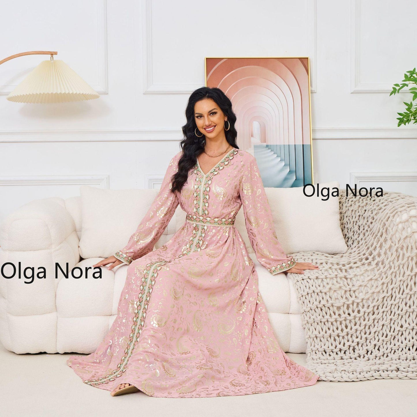 HS1328 Elegant and Slim-fitting Maxi Dress