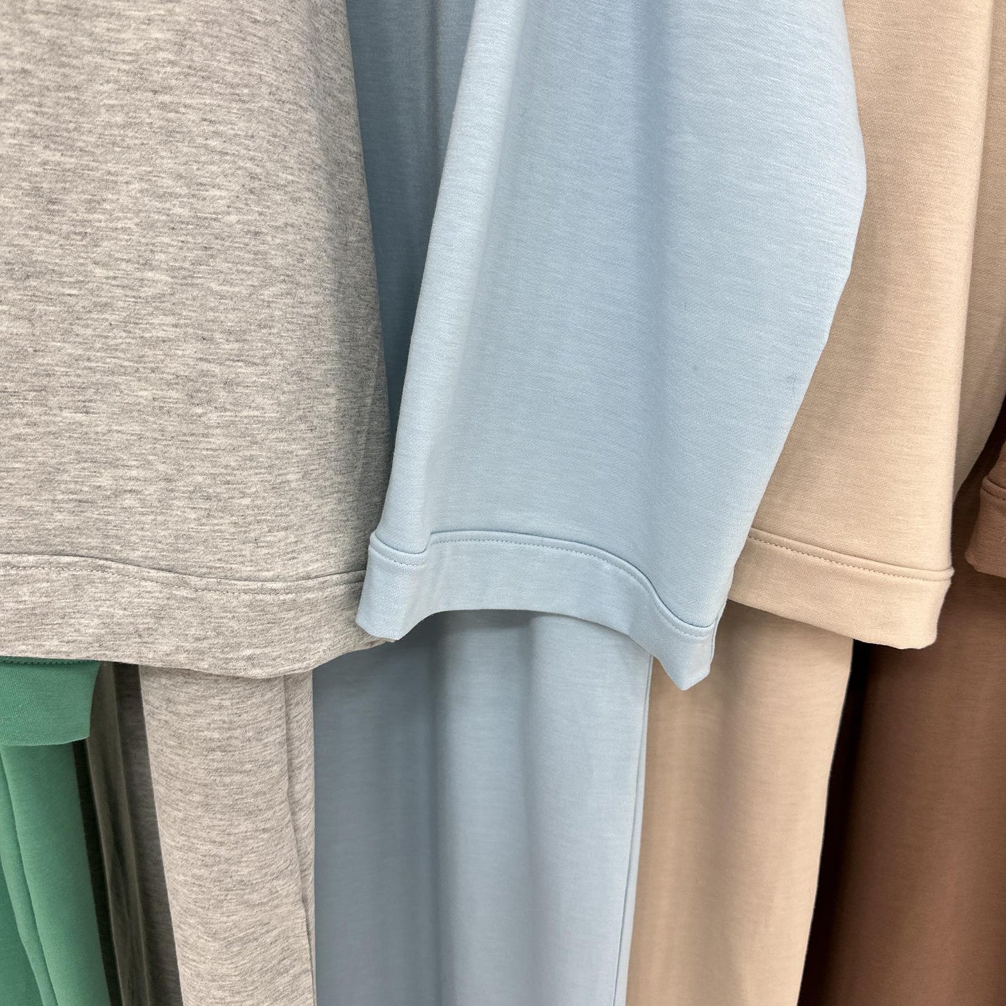 LUMAYA LUMAYA1089 Solid Color Hoodie Dress