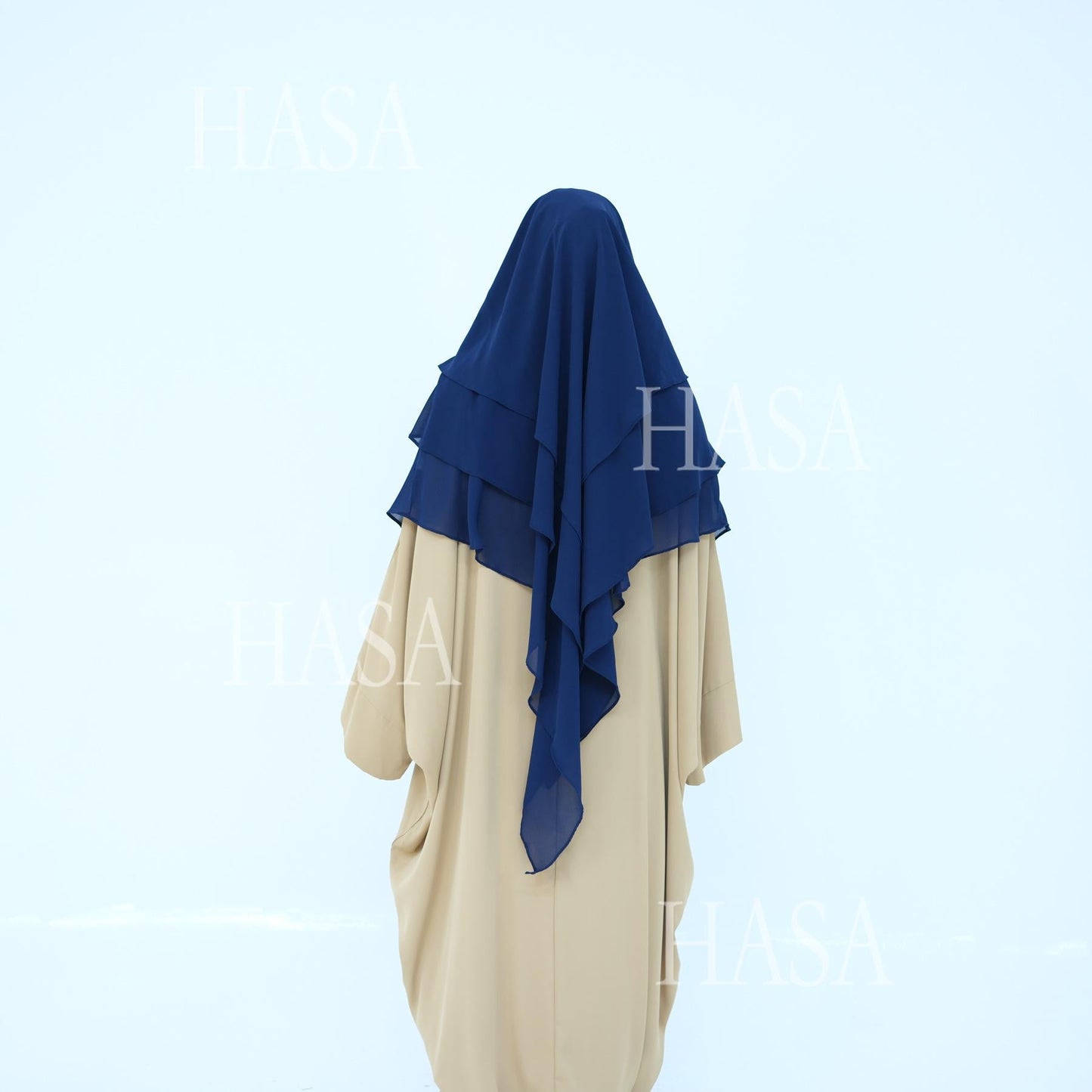 LUMAYA6475 Soft and large double-layer headscarf, wide solid color