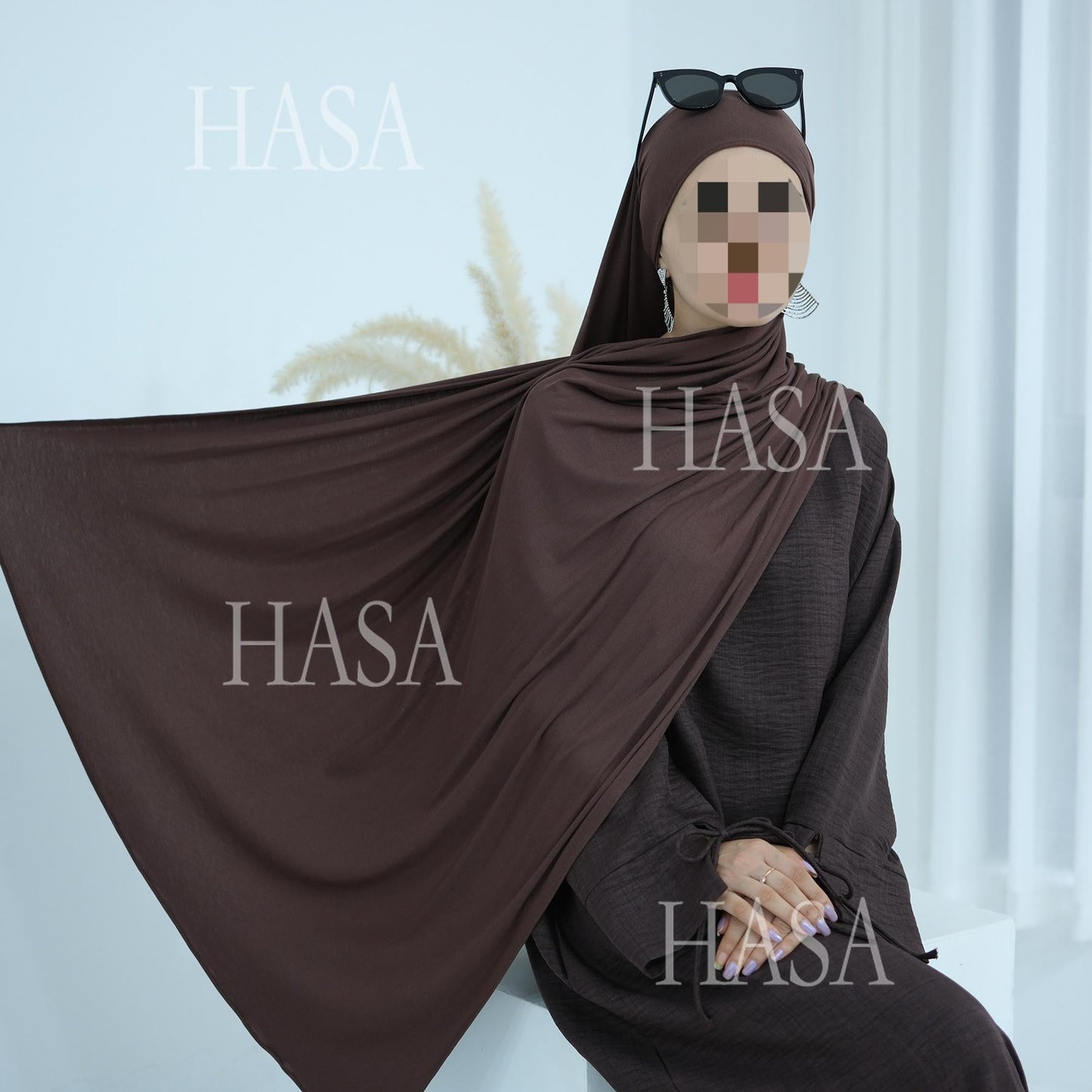 LUMAYA6554 Plain Modal Cotton Scarf with Lightweight Comfort