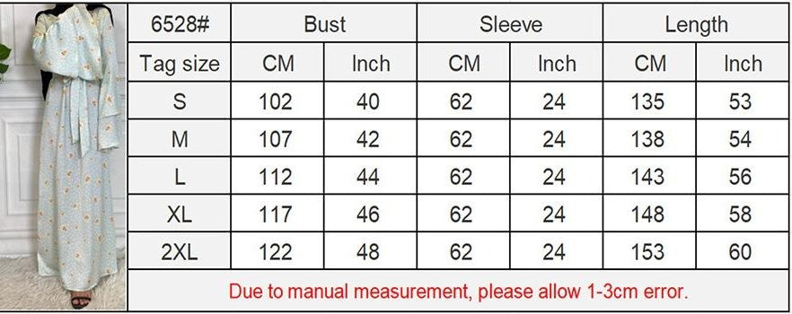 LM6590 Fashionable Printed Loose-fitting Dress with Lace-up Design and Wide Swing
