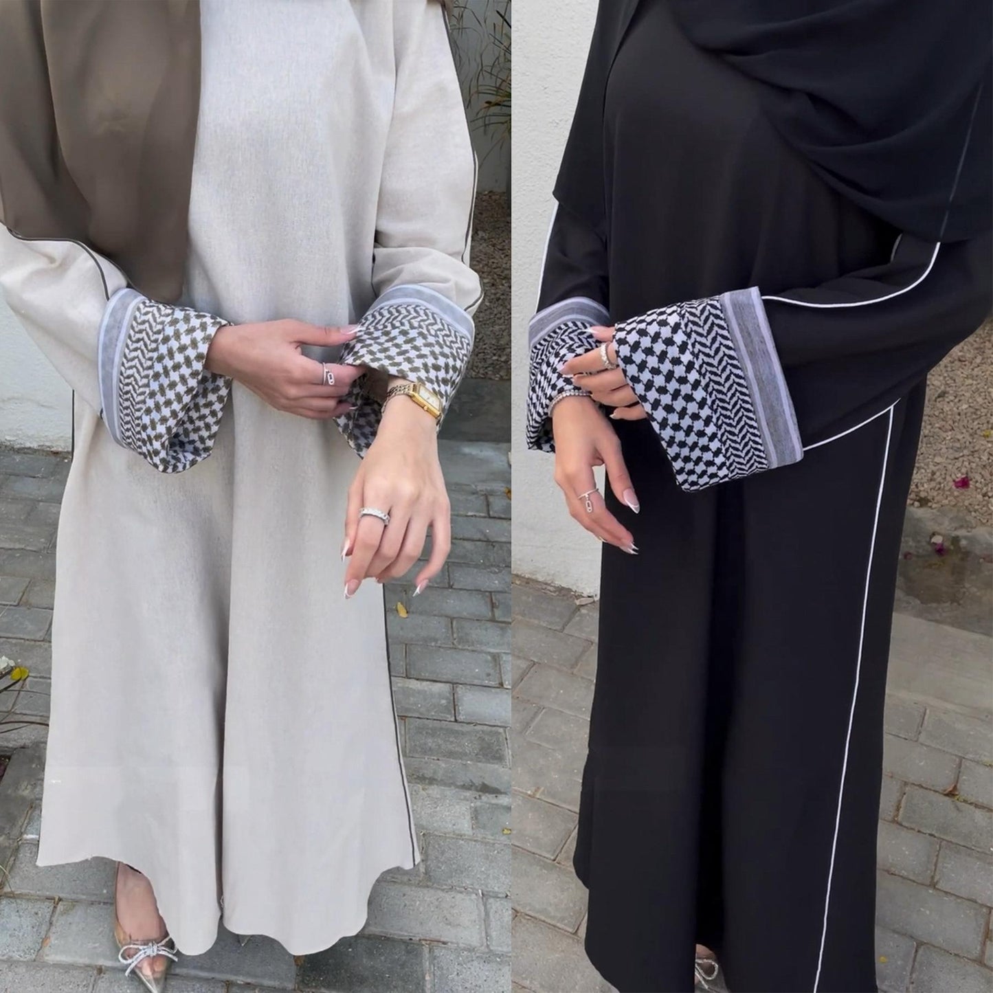 LUMAYA LM1181 Patchwork Elegant Abaya