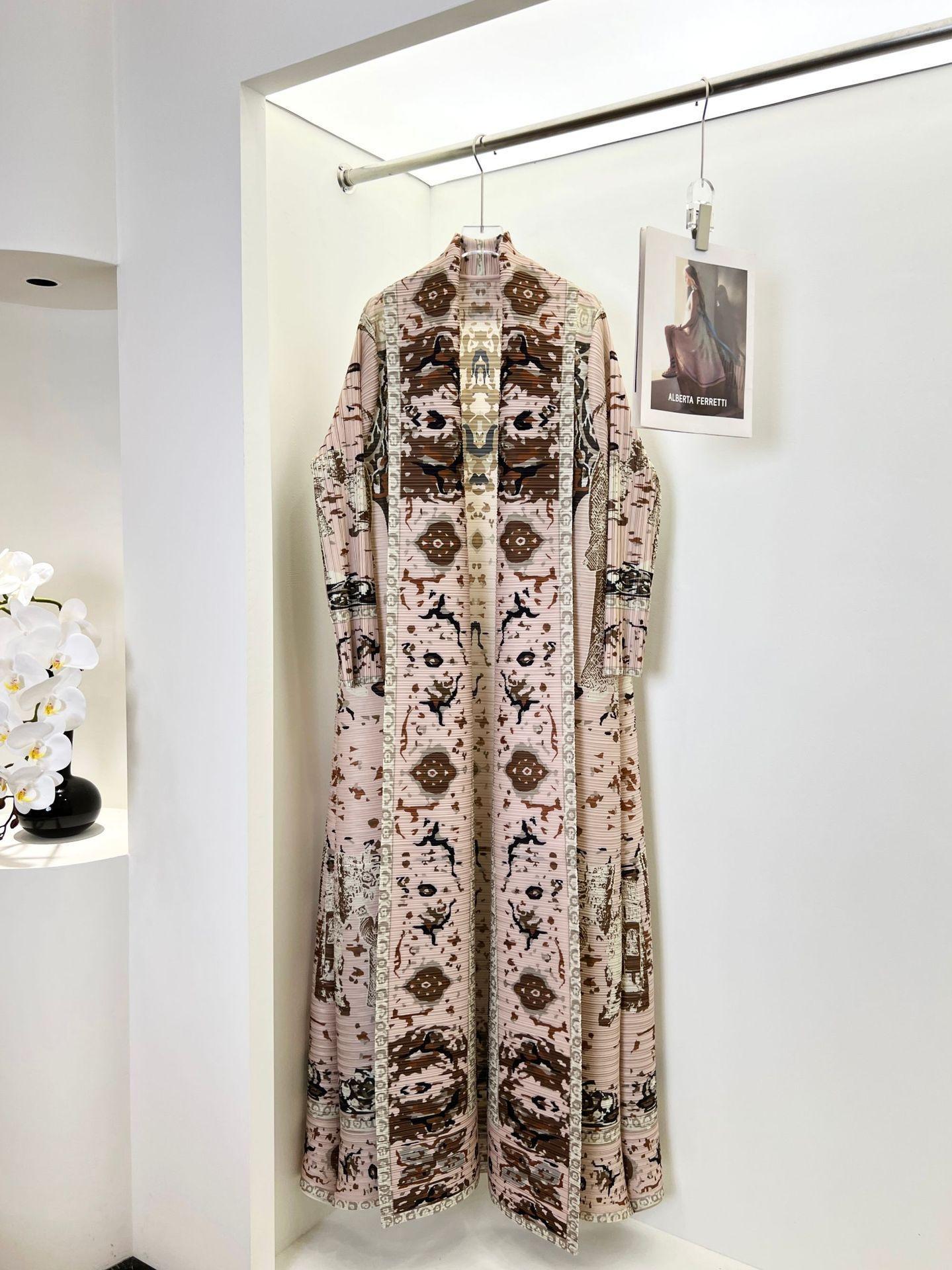 LUMAYA6719 Blush Tapestry  Pink Abaya with Intricate Traditional Prints