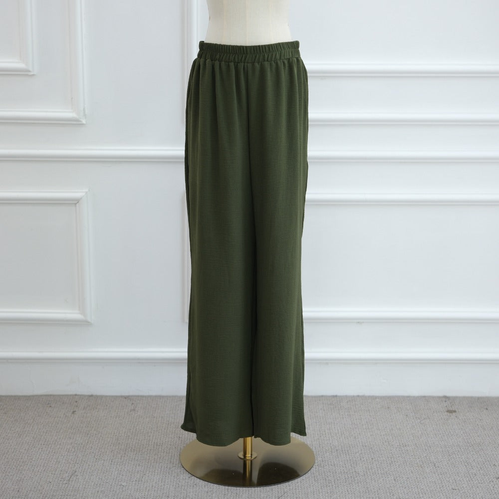 LM6605 Stylish asymmetrical two-piece set (with optional headscarf)