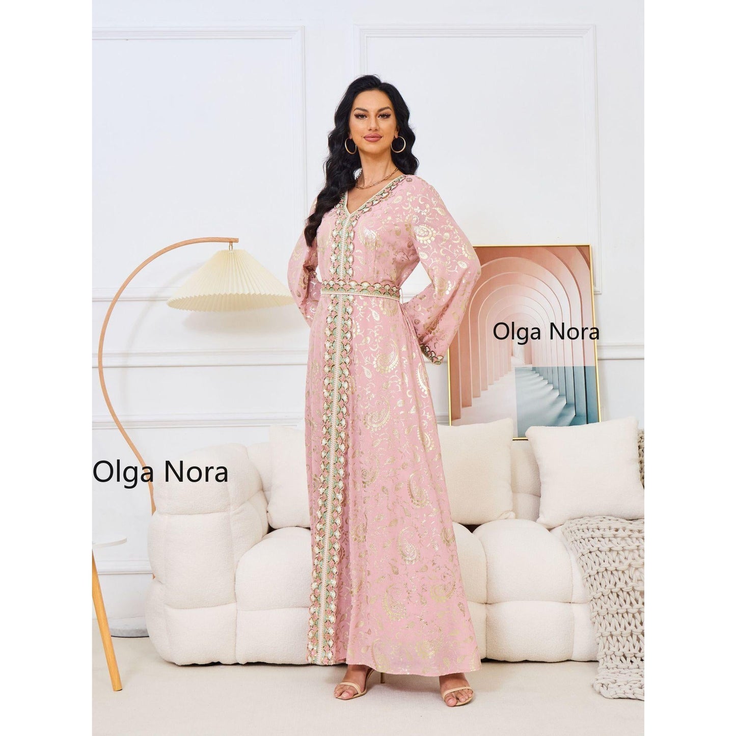 HS1328 Elegant and Slim-fitting Maxi Dress