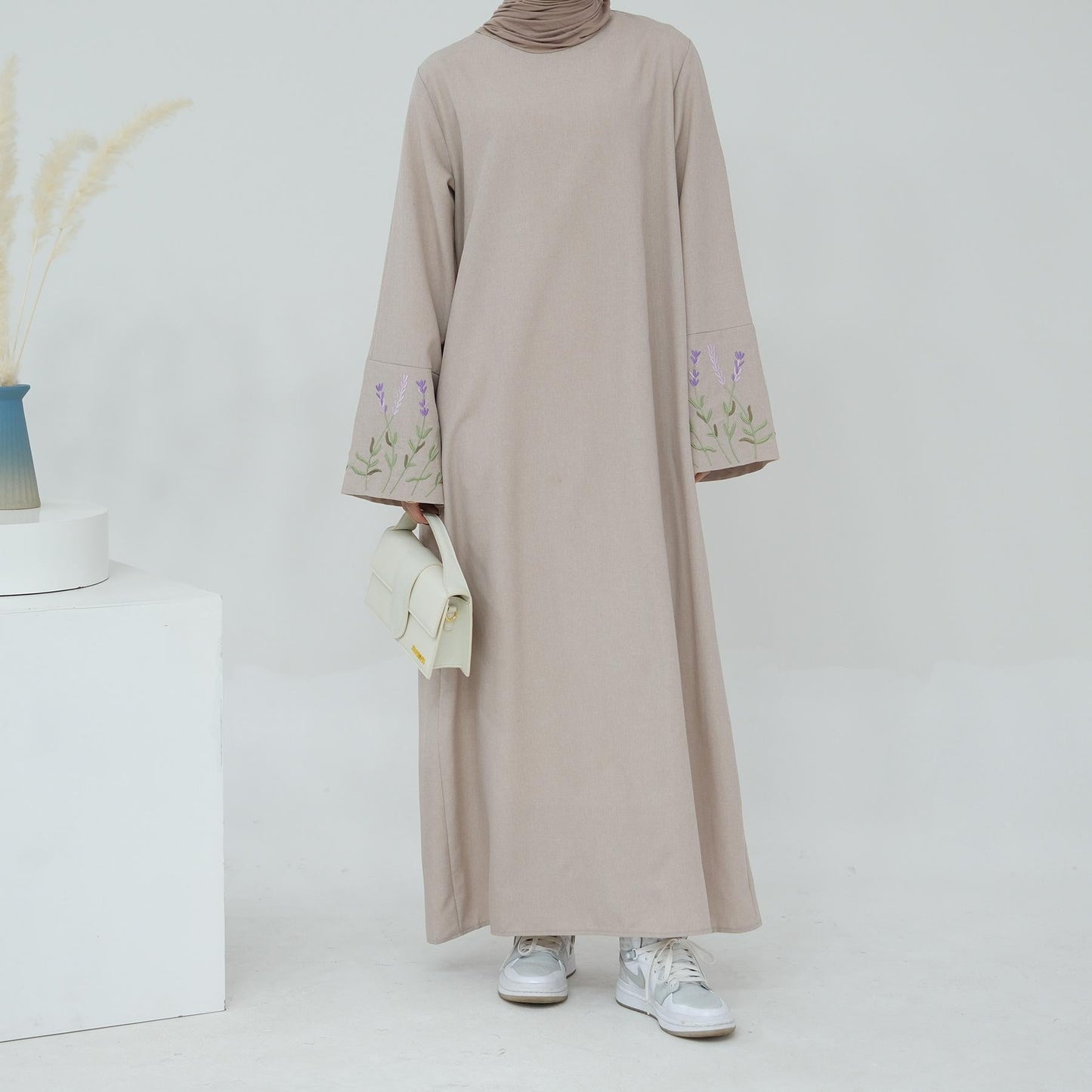 LUMAYA LUMAYA1090 Flower Embroidery Elegant Dress