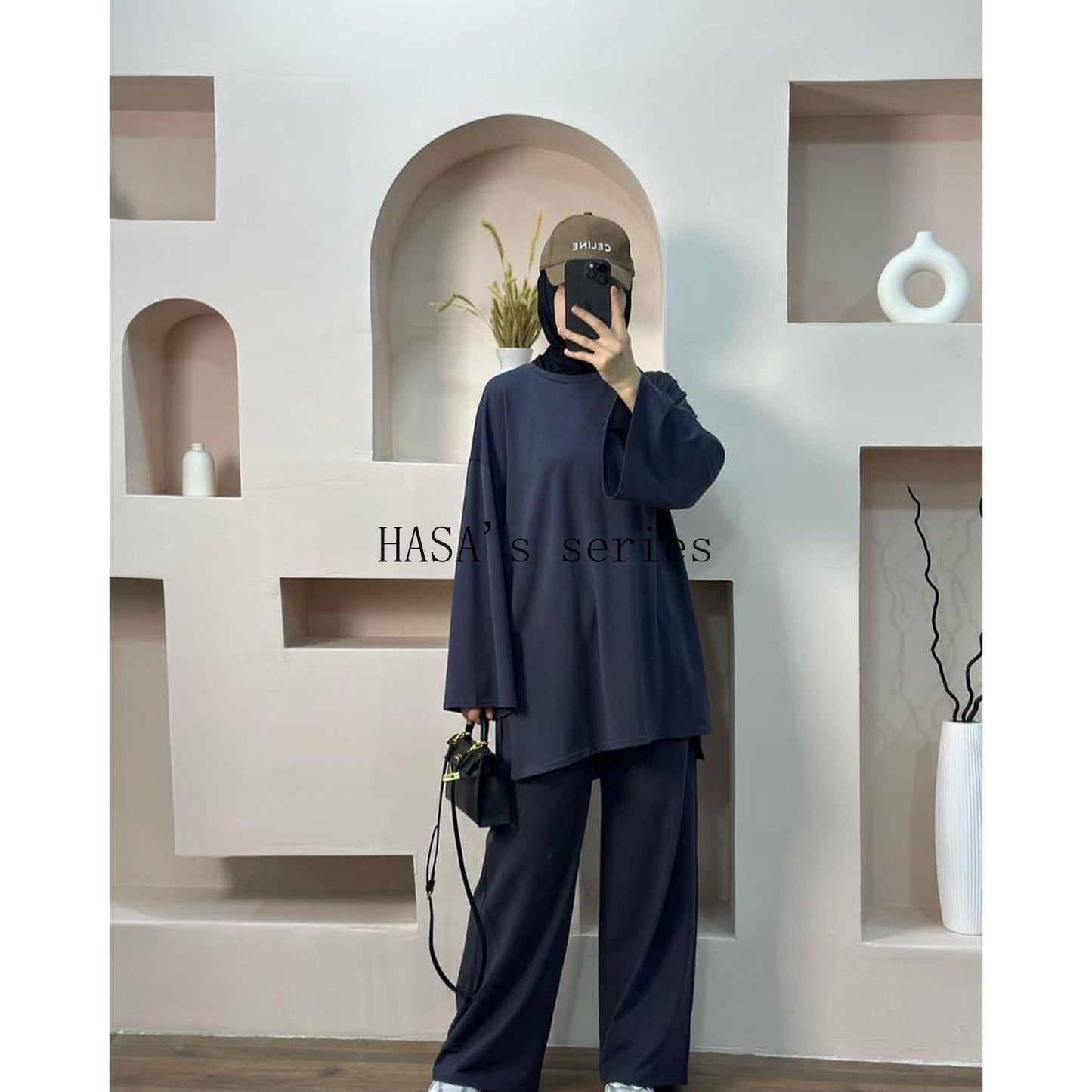 LUMAYA5488 Fashionable and Comfortable Loose Two-piece Suit - Simple Solid Color Design two  piece co  ords