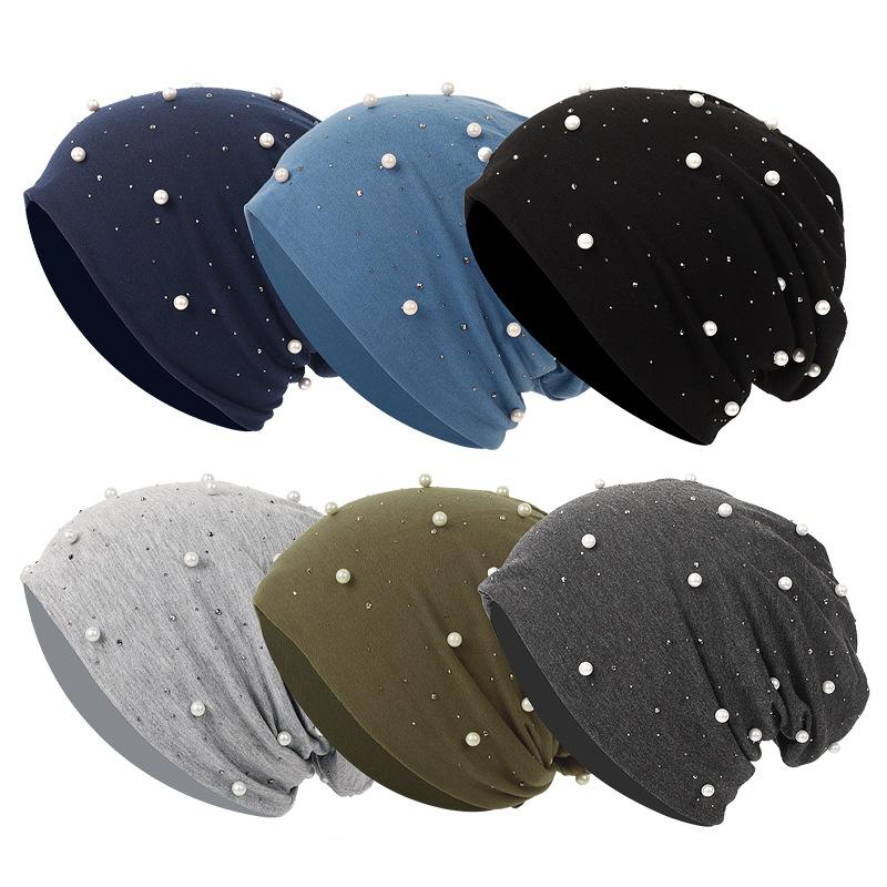 LUMAYA LM1092 Pearl Hot Diamond Pullover Cap