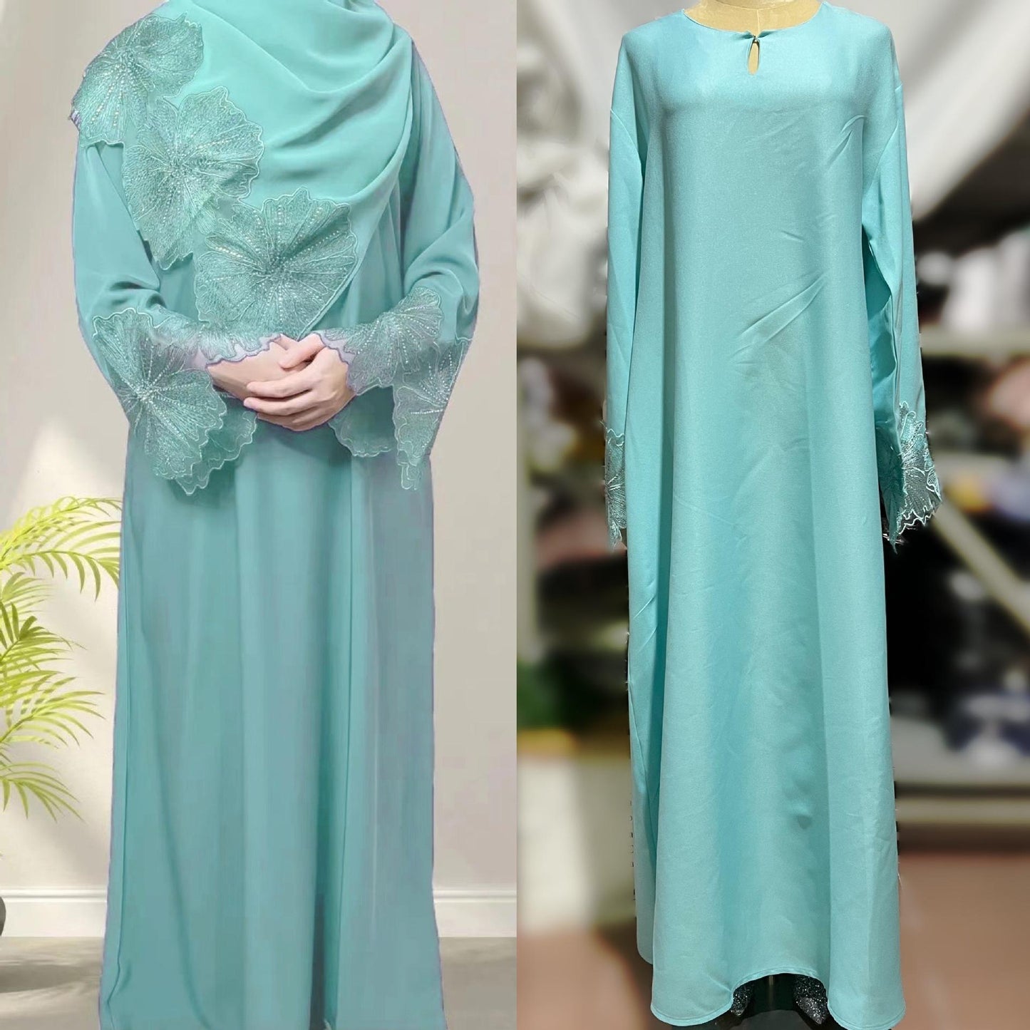 LUMAYA LUMAYA1029 2pcs Set Abaya+Hijab