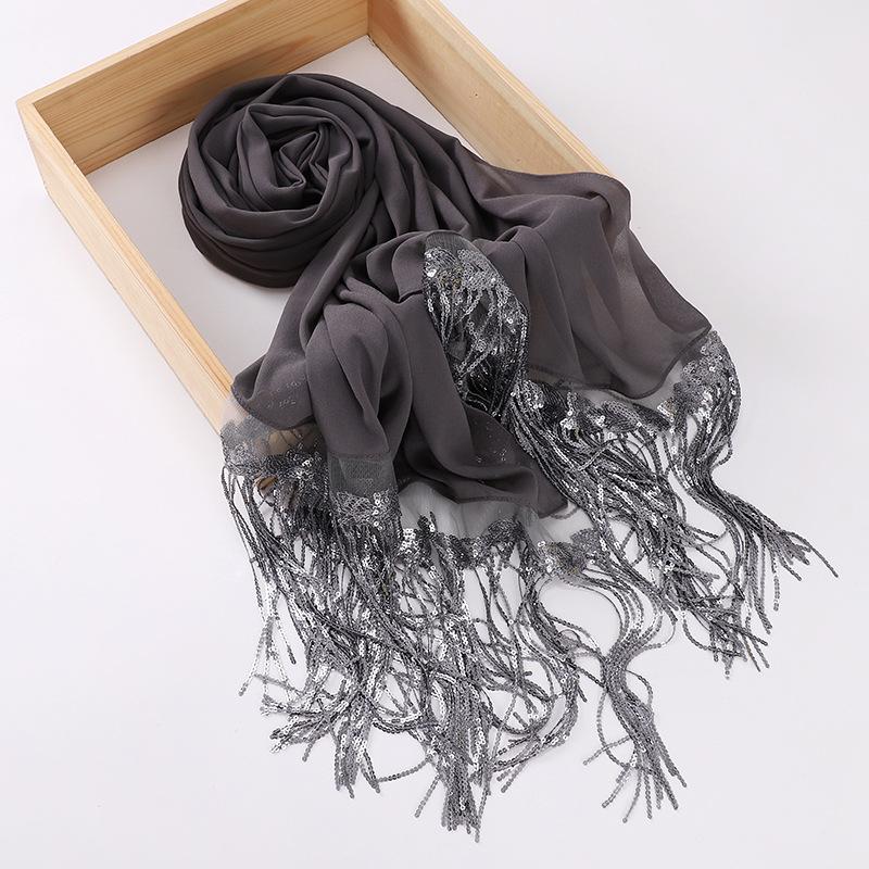 LUMAYA LM1139 Pearl Chiffon Scarf