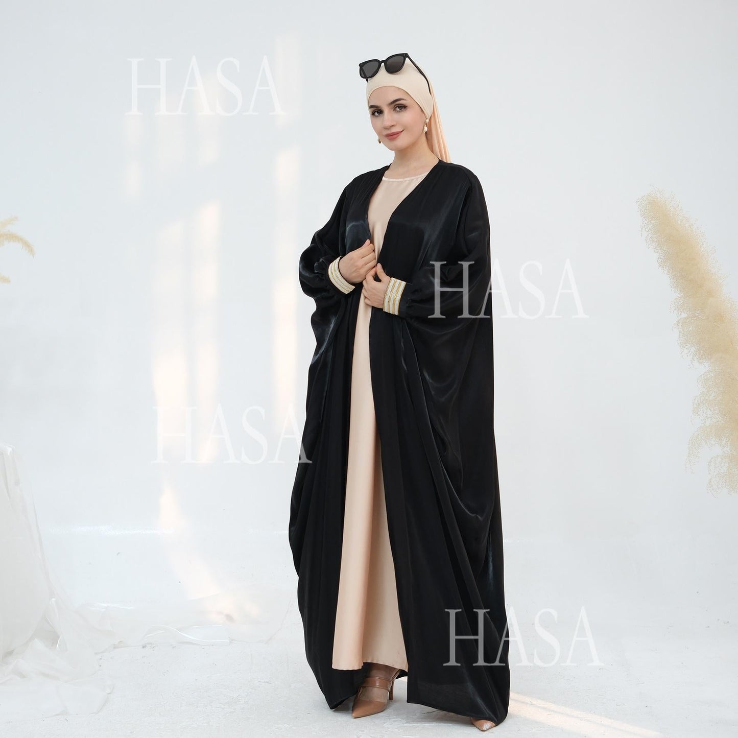 LUMAYA5873 Temperament Cardigan Long Coat Exquisite Trim To Create Elegant Style