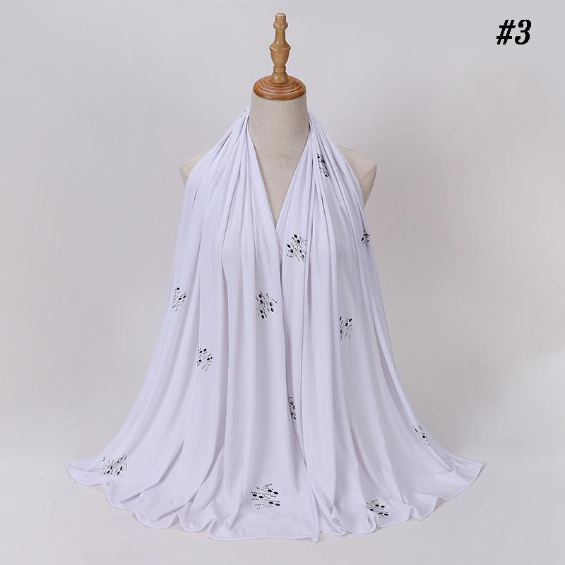 LUMAYA LM1133 New Striped Hot Drilling Headscarf