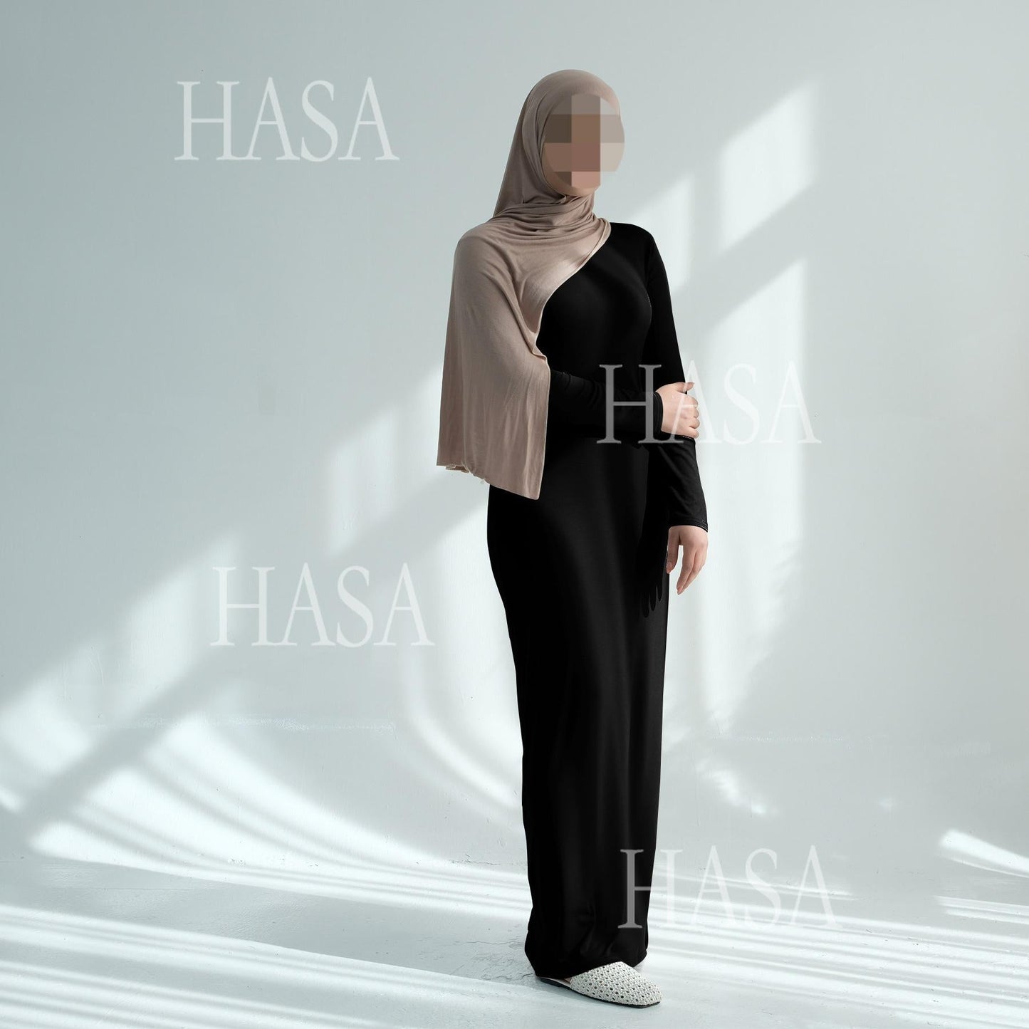 LUMAYA6565 Basic Solid Color Modal Cotton Long Dress