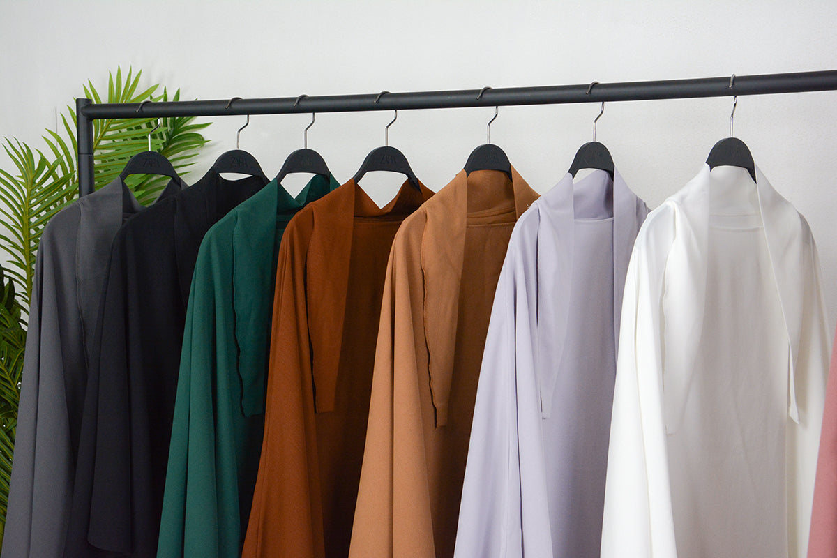 HAYAJ01 Muslim ICE SILK CREPE Khimar
