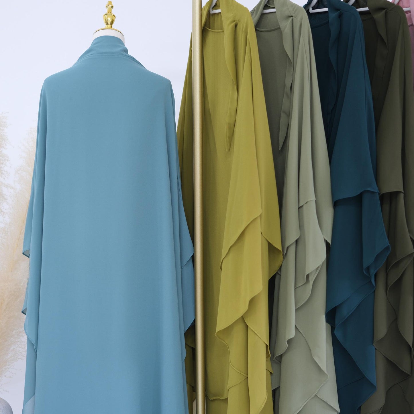 HAYA HAYA1000 Double Layered Chiffon Large Swing Headscarf