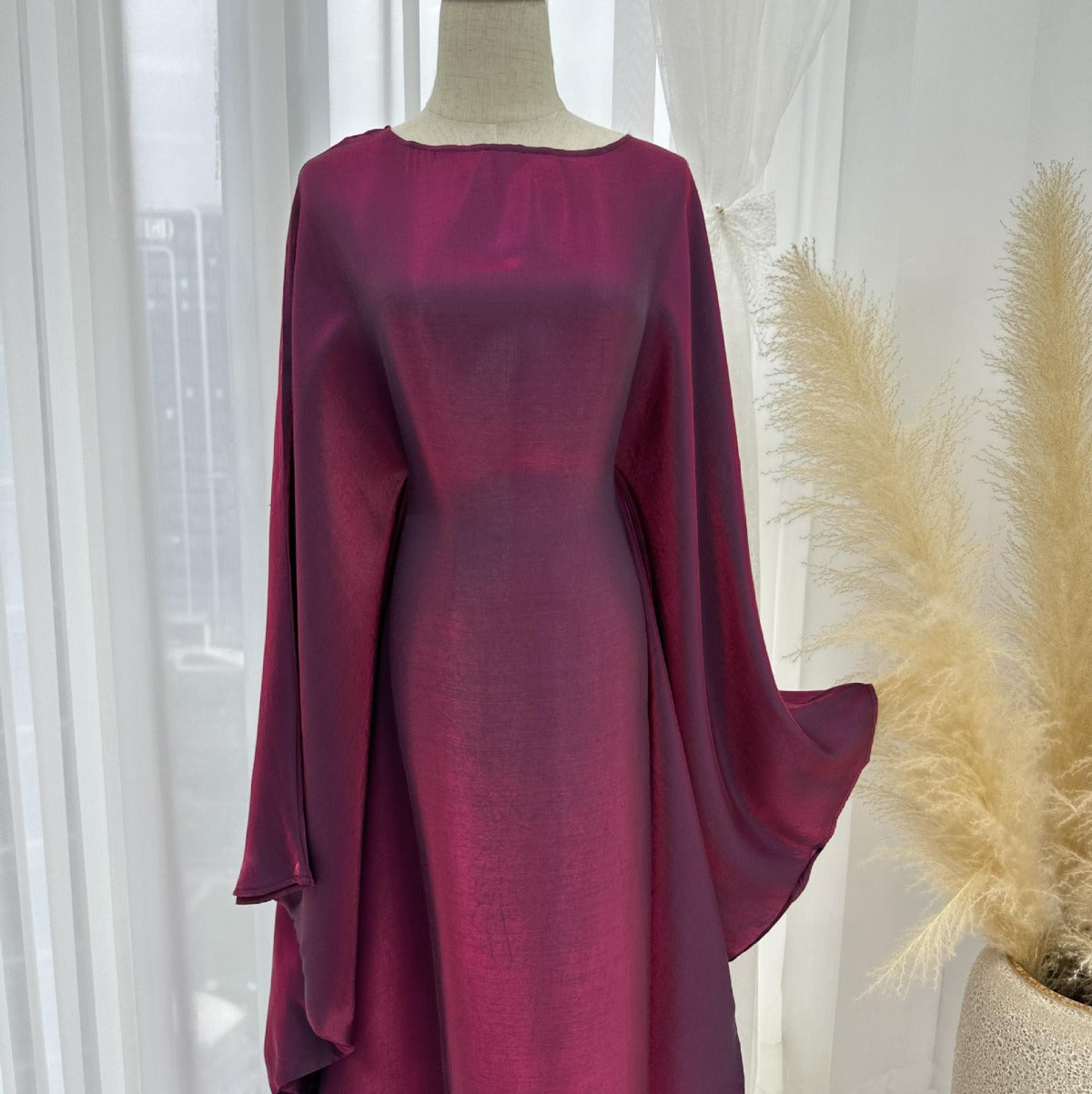 LM1348 Elegant Kaftan in Gold Cotton – 20 Vibrant Colors Available