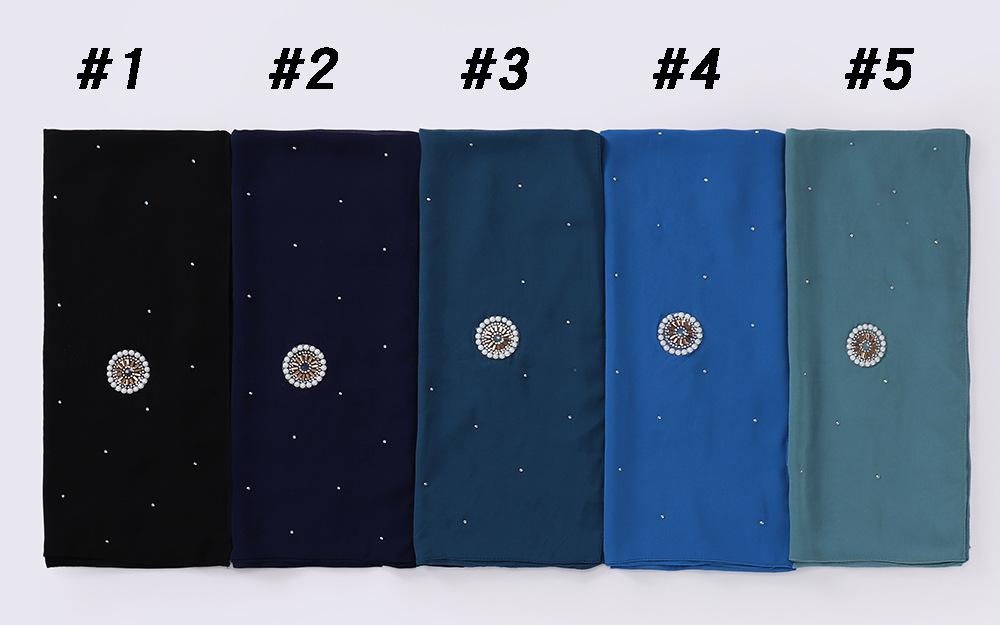LUMAYA LM1126 Pearl Chiffon Baotou Scarf