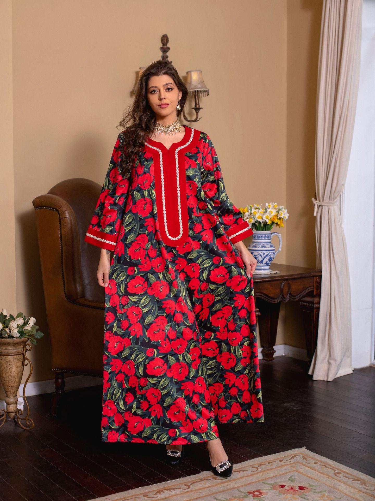 LUMAYA LUMAYA1072 Fashion New Product Hot Diamond Printed Dress