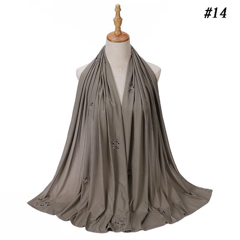 LUMAYA LM1133 New Striped Hot Drilling Headscarf