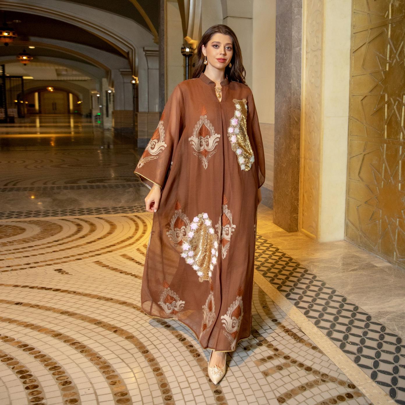 LUMAYA LUMAYA0443 Muslim Embroidered Dress