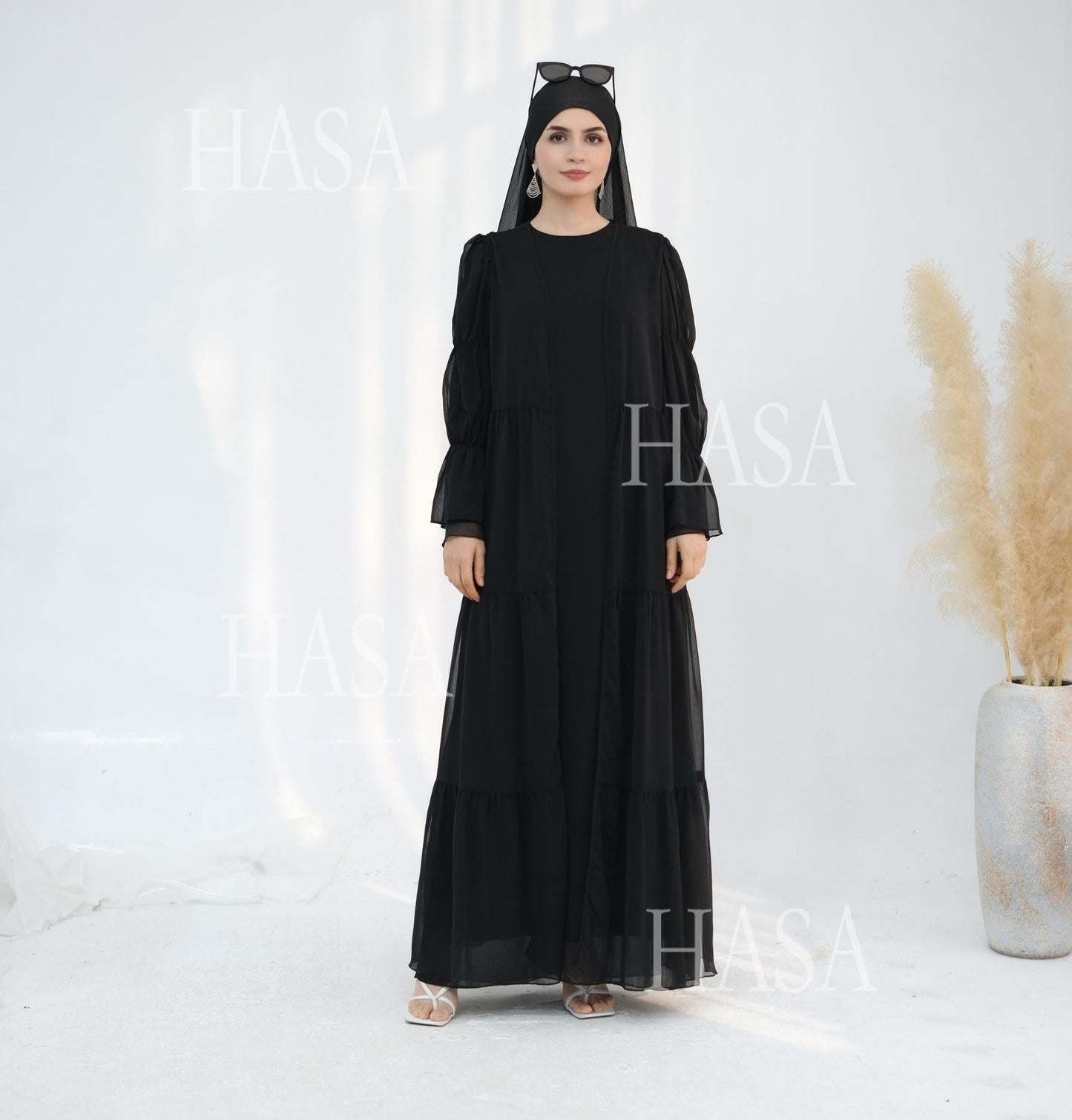 LUMAYA5880 Chiffon Texture Layered Design, A Two-way Dress Suitable for Both Daily and Formal Occasions