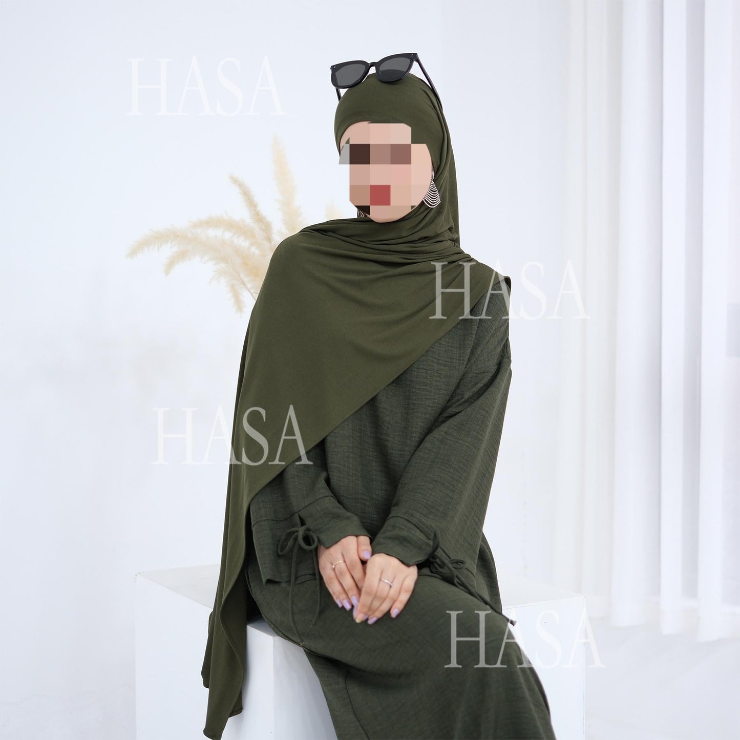 LUMAYA6554 Plain Modal Cotton Scarf with Lightweight Comfort