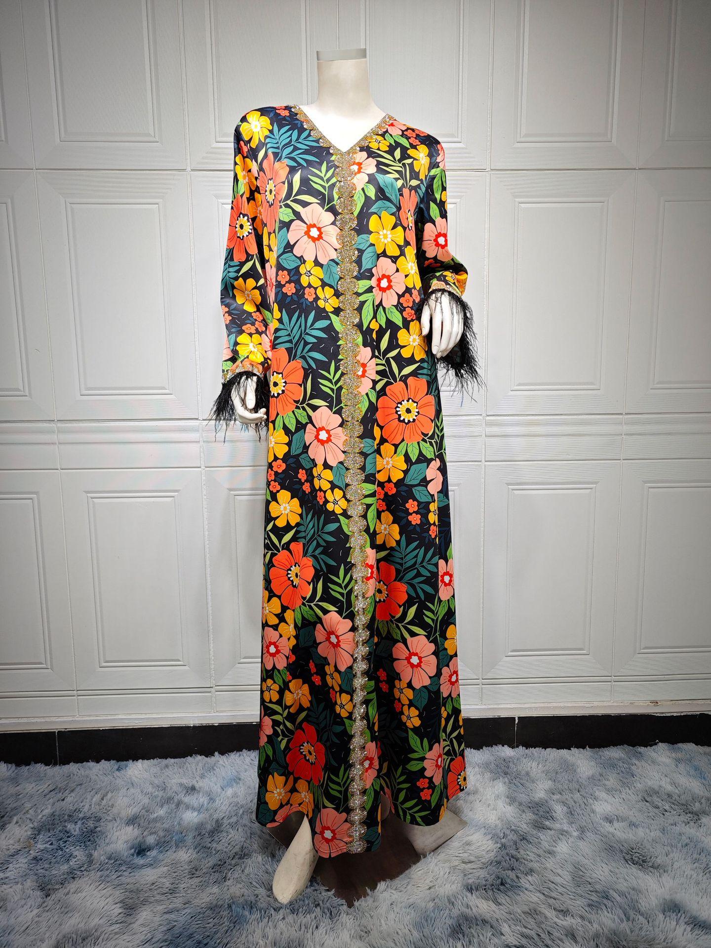 LUMAYA LUMAYA1078 Printed Diamond Camel LMir Dress