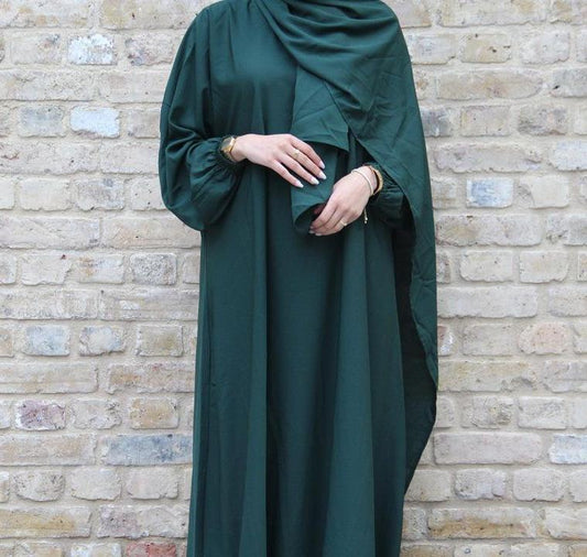 HAYA10049  New Middle East Dubai Turkish Robe Dress with Hijab hoody abaya