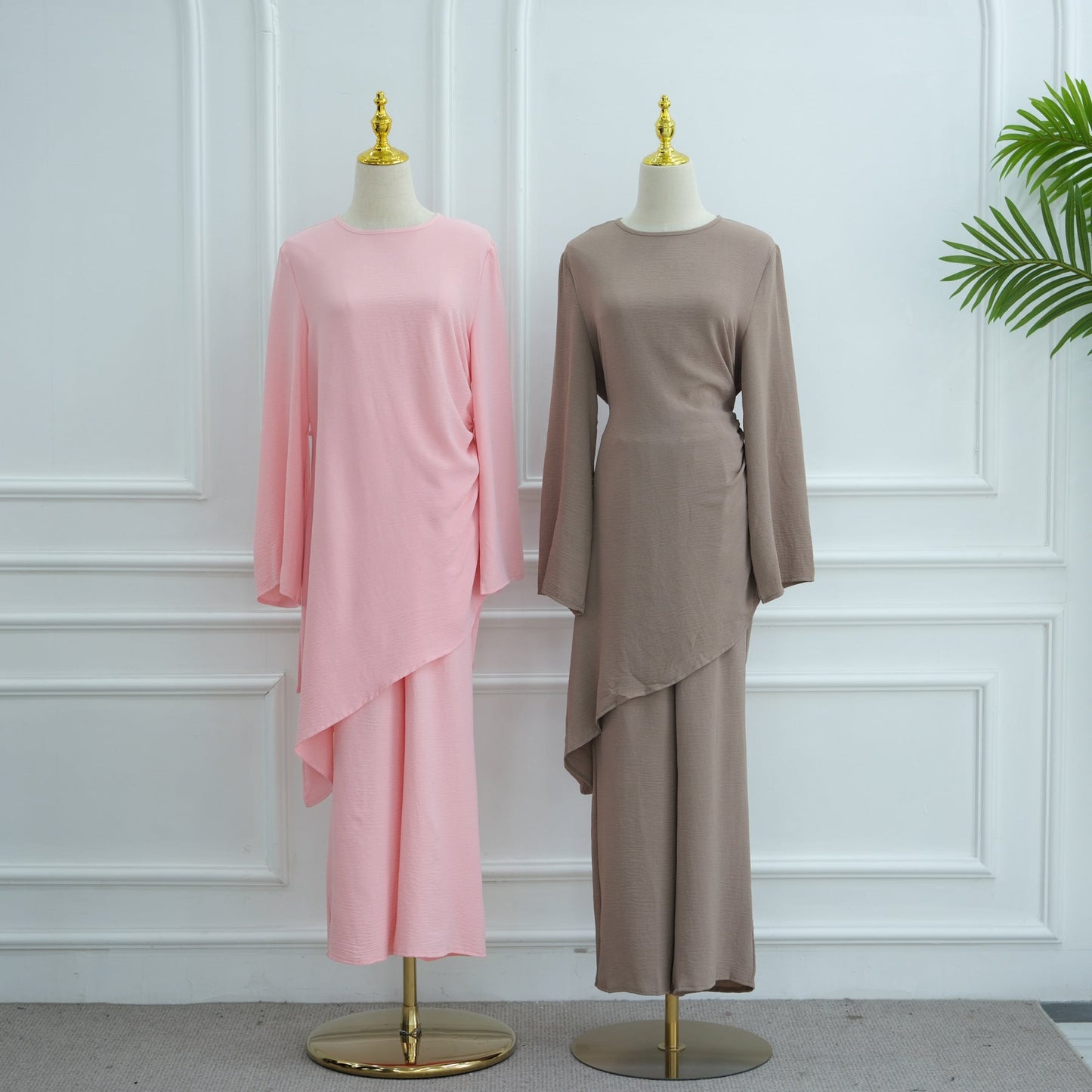 LM6606 Asymmetrical two-piece tunic (with optional headscarf)