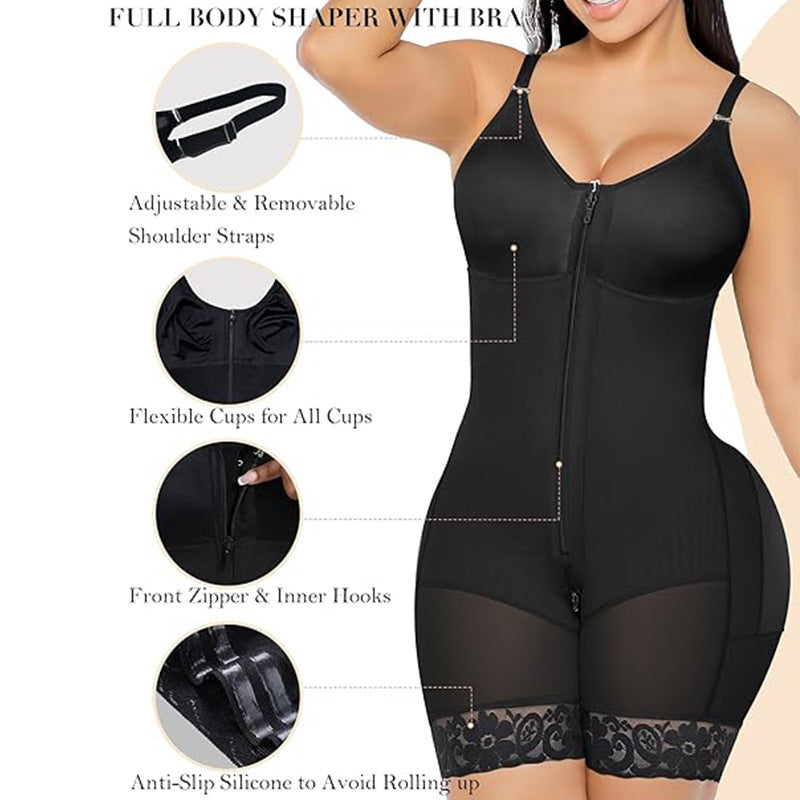 LUMAYA6674  One-piece zippered sLUMAYApewear (with integrated bra)