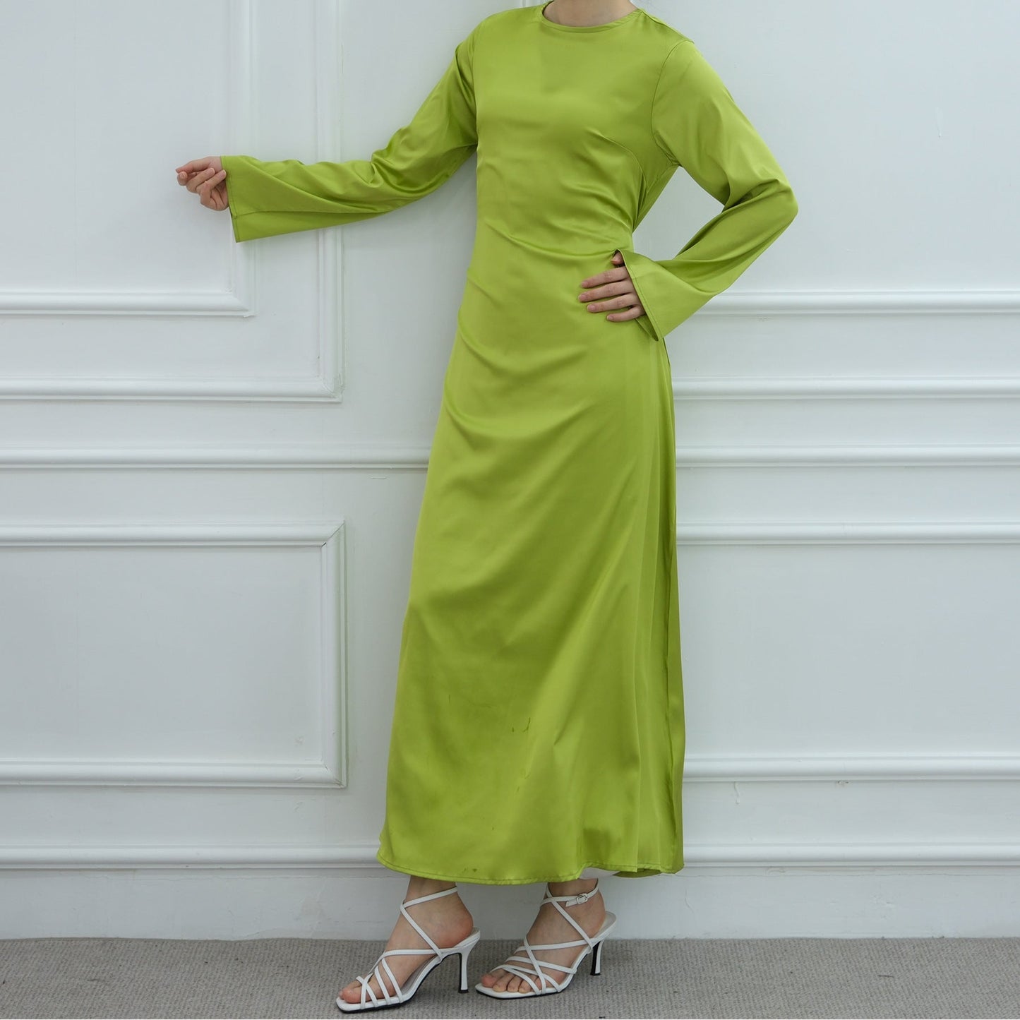 LM6628 Multi-color Simple Solid Color Robe Inner Wear