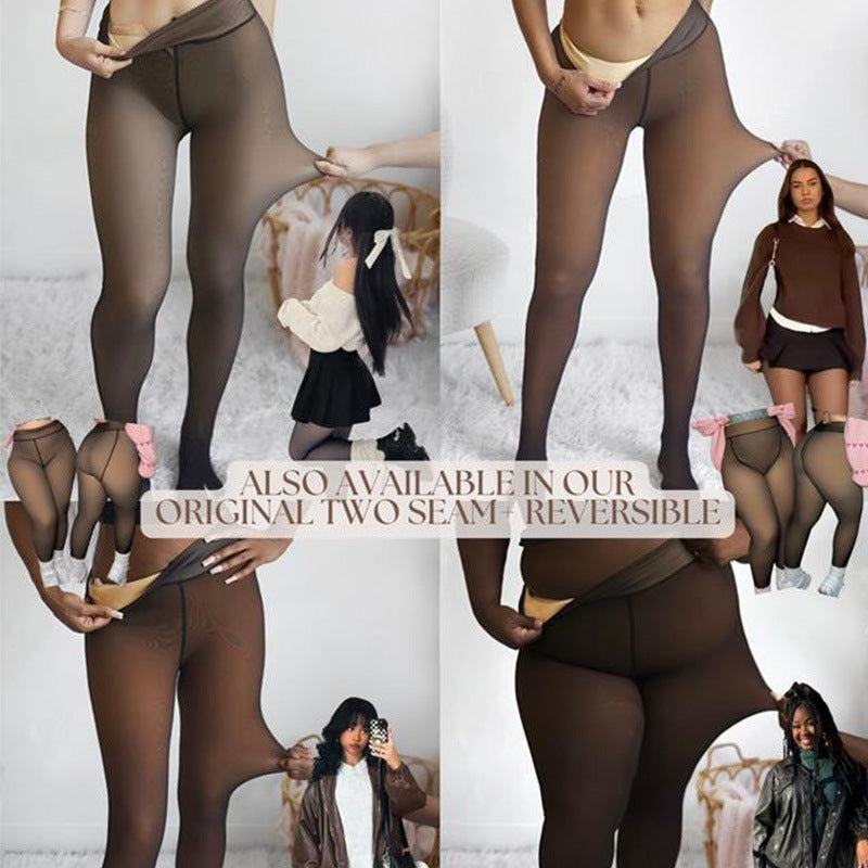 LUMAYA6675 Wool-lined fleece-lined tights