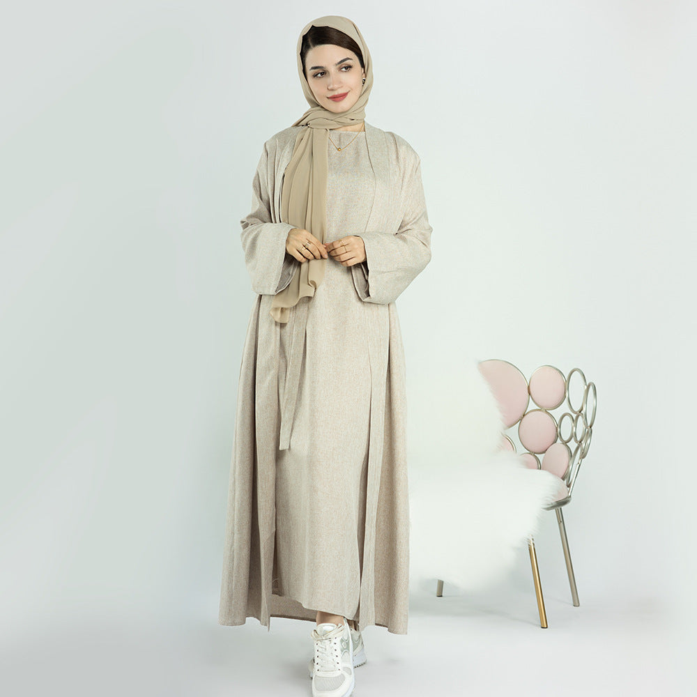 LUMAYA LUMAYA0710 2pcs Set Cardigan+Inner Dress